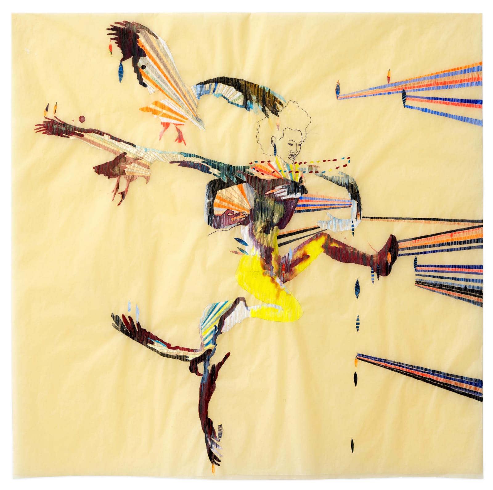 Wura-Natasha Ogunji, Vultures follow, they come for me, they look like me, they smell like roses, they cut and carry,...