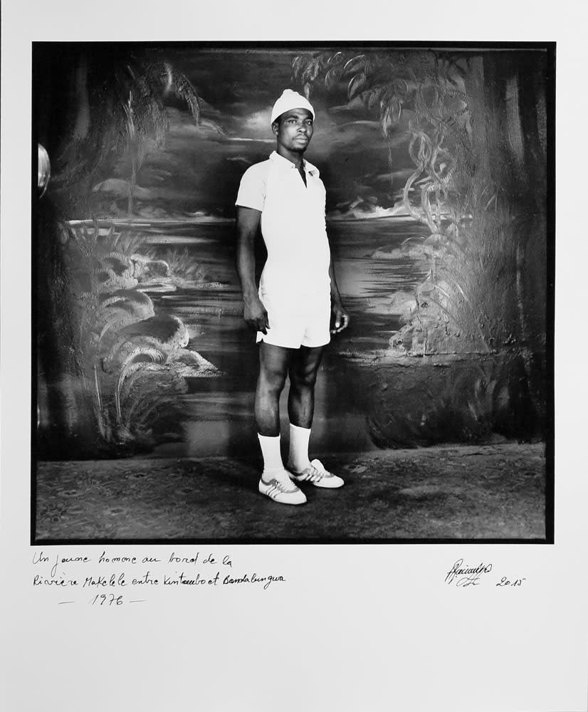 Ambroise Ngaimoko, Un jeune homme au bord de la rivière Makelele entre Kintambo et Bandalungwa., 1976