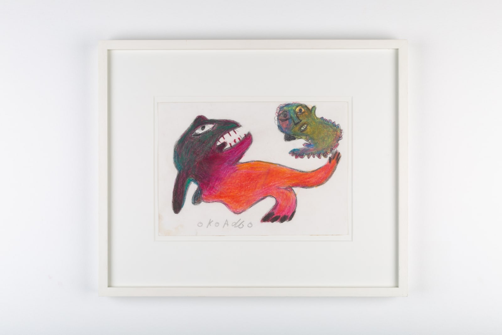 Ataa Oko Sans titre Crayon et crayon de couleur sur papier 15 x 21 cm 5,9 x 8,2 inches