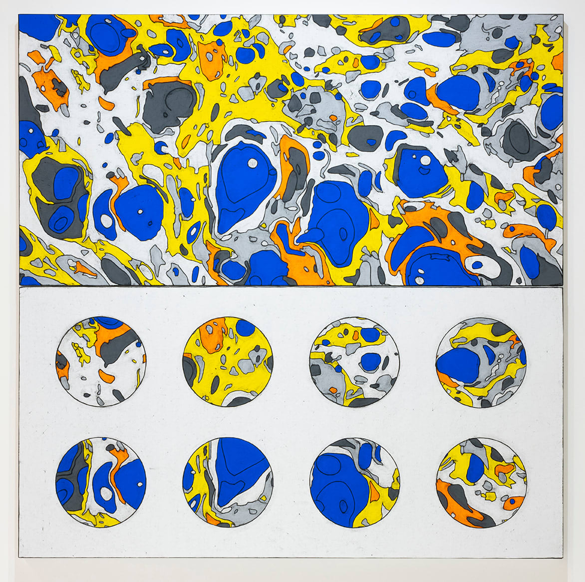 Matt Mullican, Untitled (Behind the picture and details I), 2021
