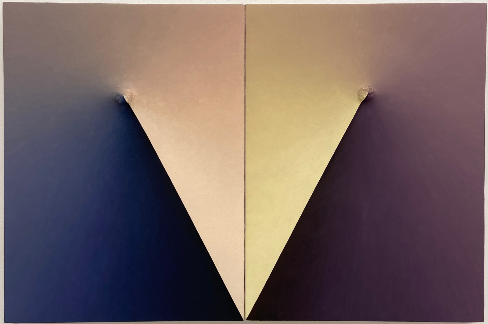Loie Hollowell, Around the clock in flesh blue and purple, 2024