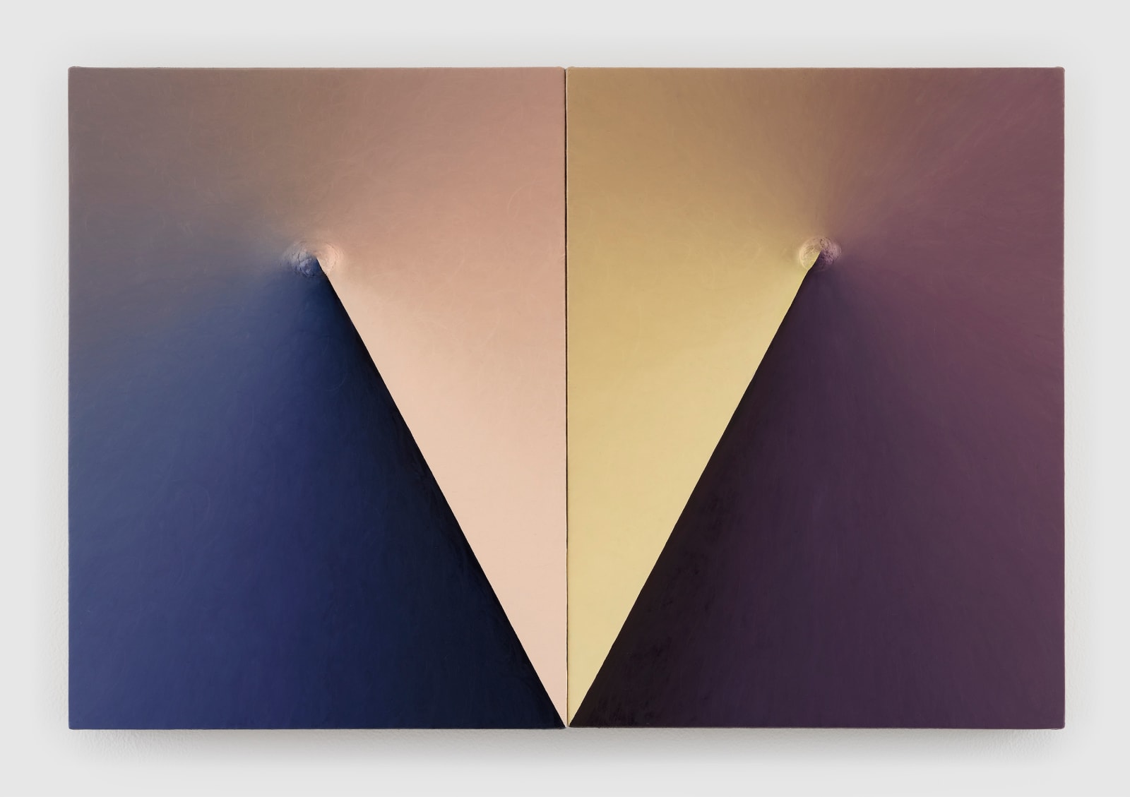 Loie Hollowell, Around the clock in flesh blue and purple, 2024