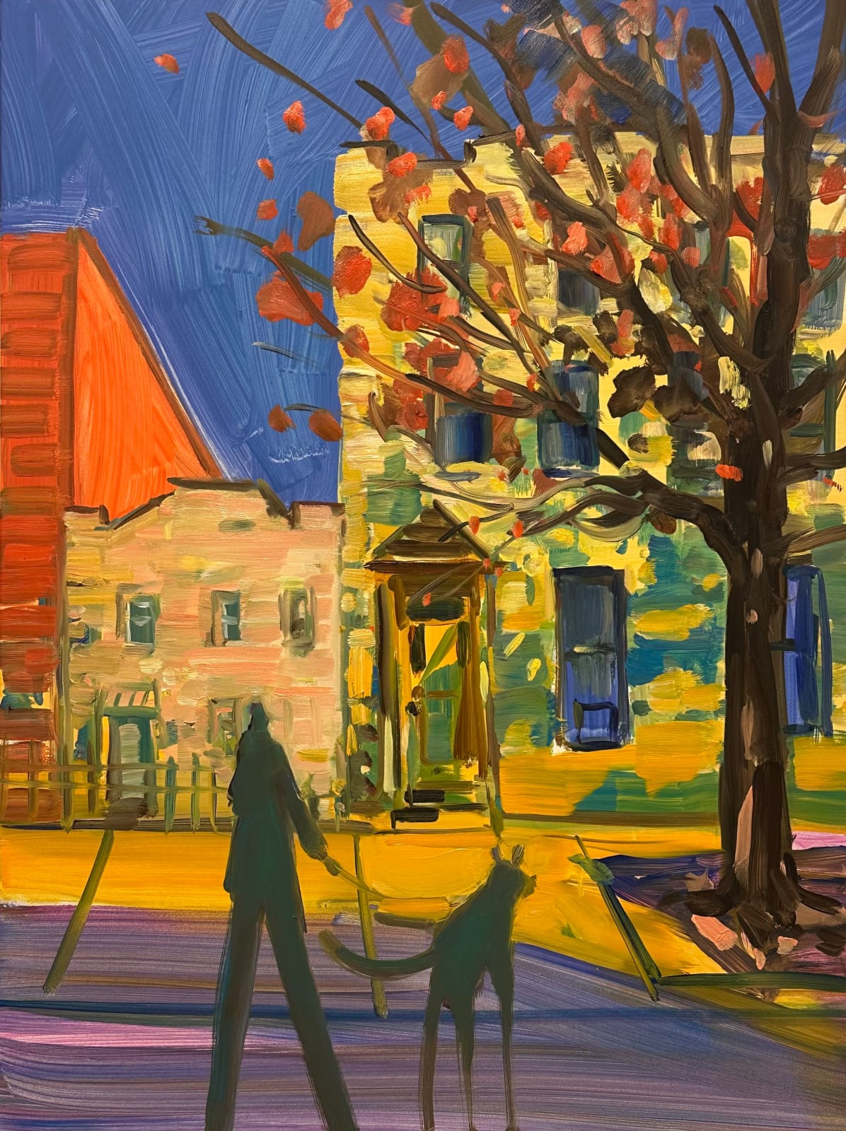 Deborah Brown, Orange Branches, 2025