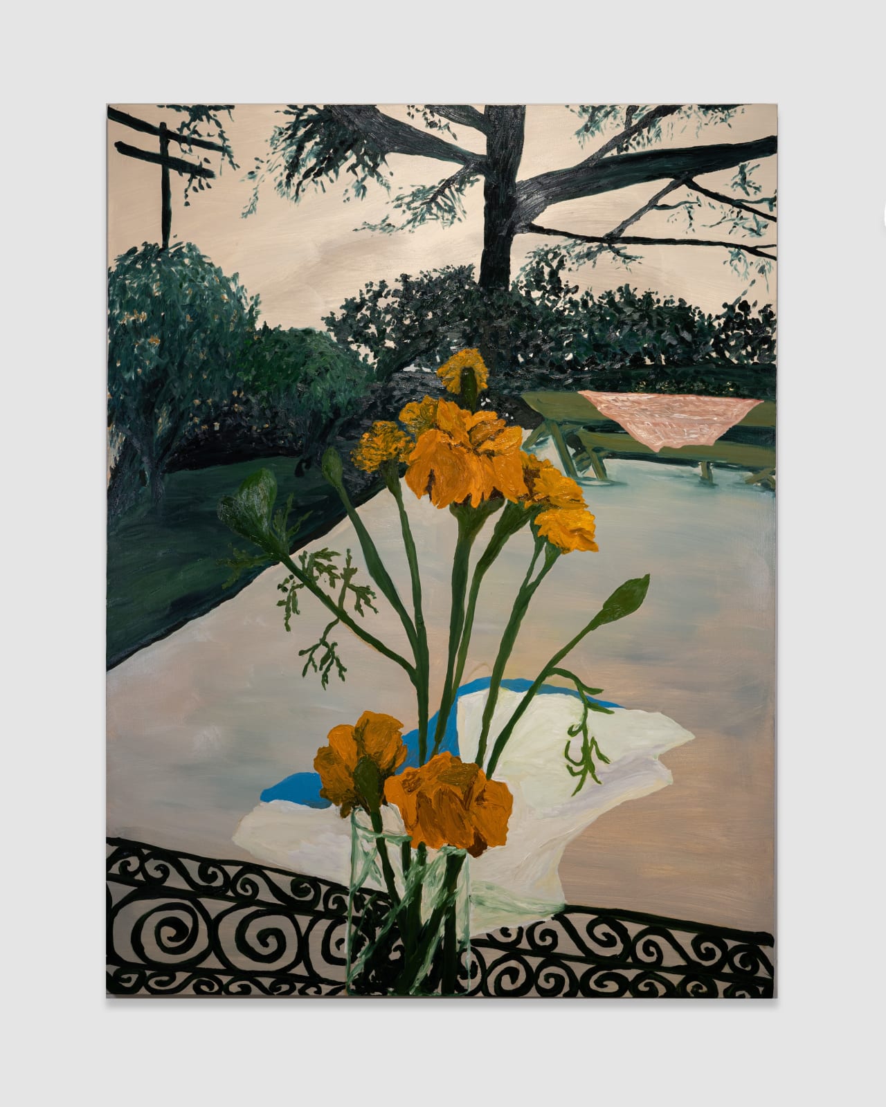 Carrie Cook, Marigolds and Smoke, 2022