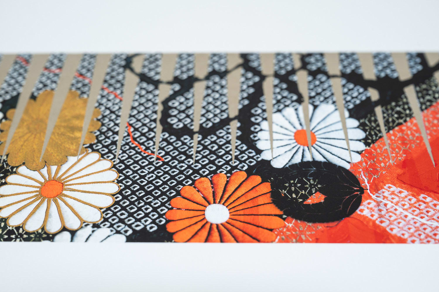 Makiko Harris, Kimono, Red + Silver, 2024