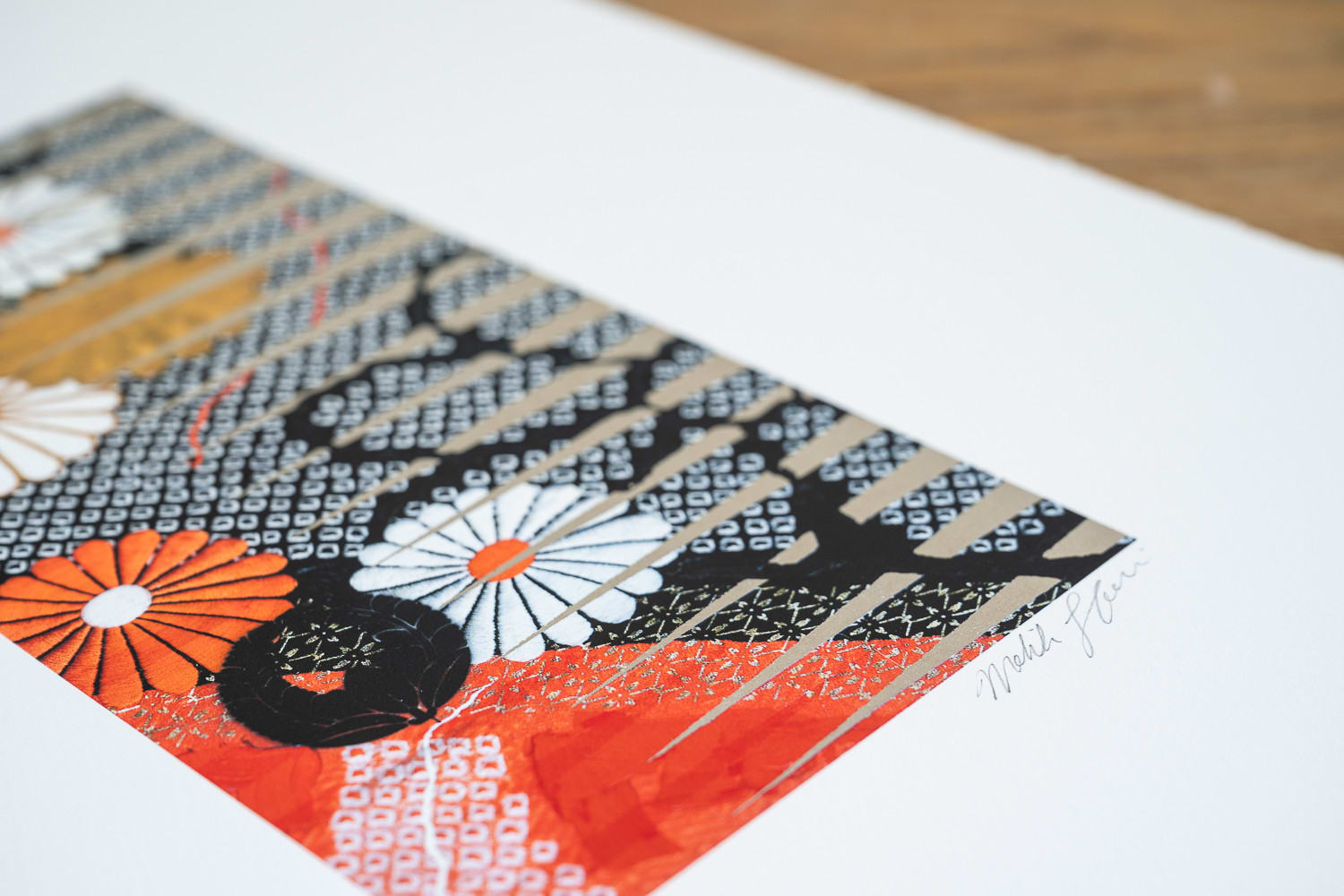 Makiko Harris, Kimono, Red + Silver, 2024