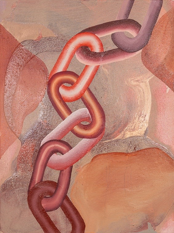 Makiko Harris, Ghost Links Copper, 2024