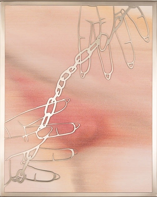 Makiko Harris, Hands 1 (Chain, Silver), 2024