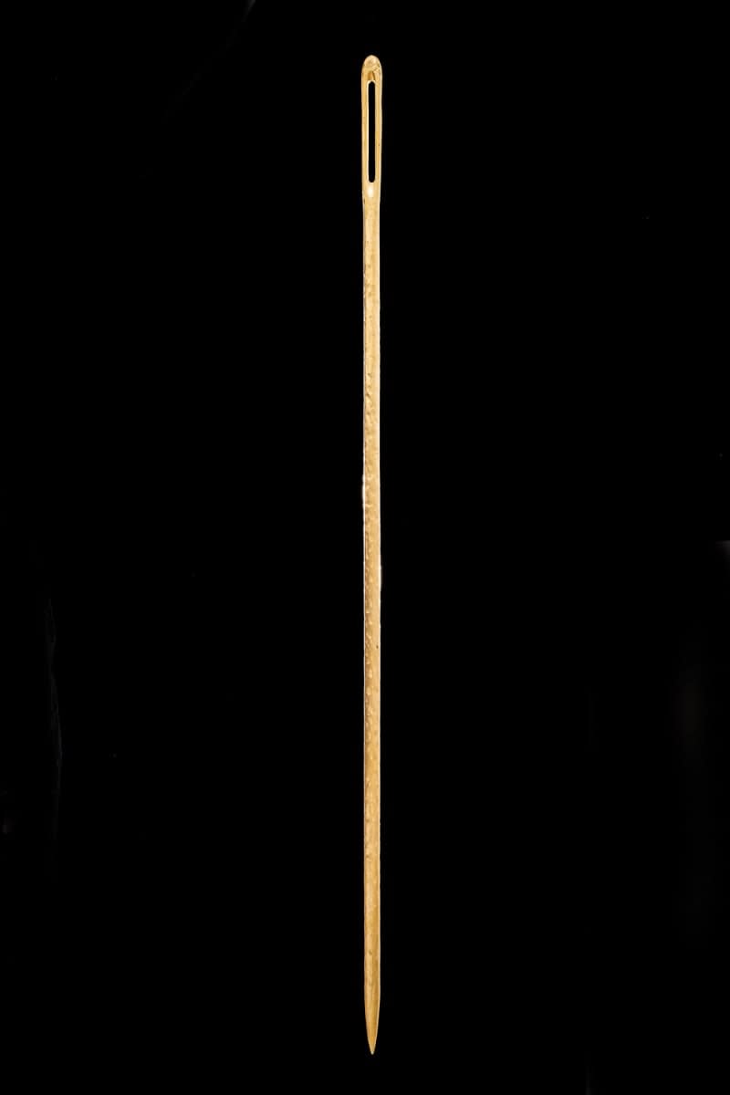 Makiko Harris, Sewing Needle 3 (Brass), 2024