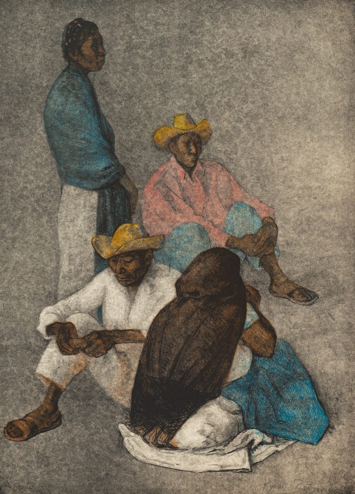 Francisco Zúñiga, "Campesinos", 1980