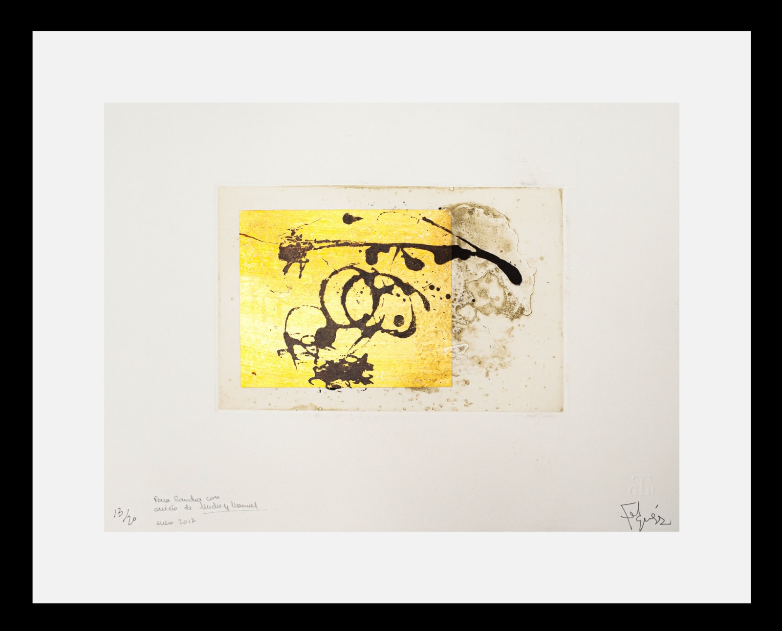 Manuel Felguérez, "Para Sandra con cariño de Meche y Manuel", 2017