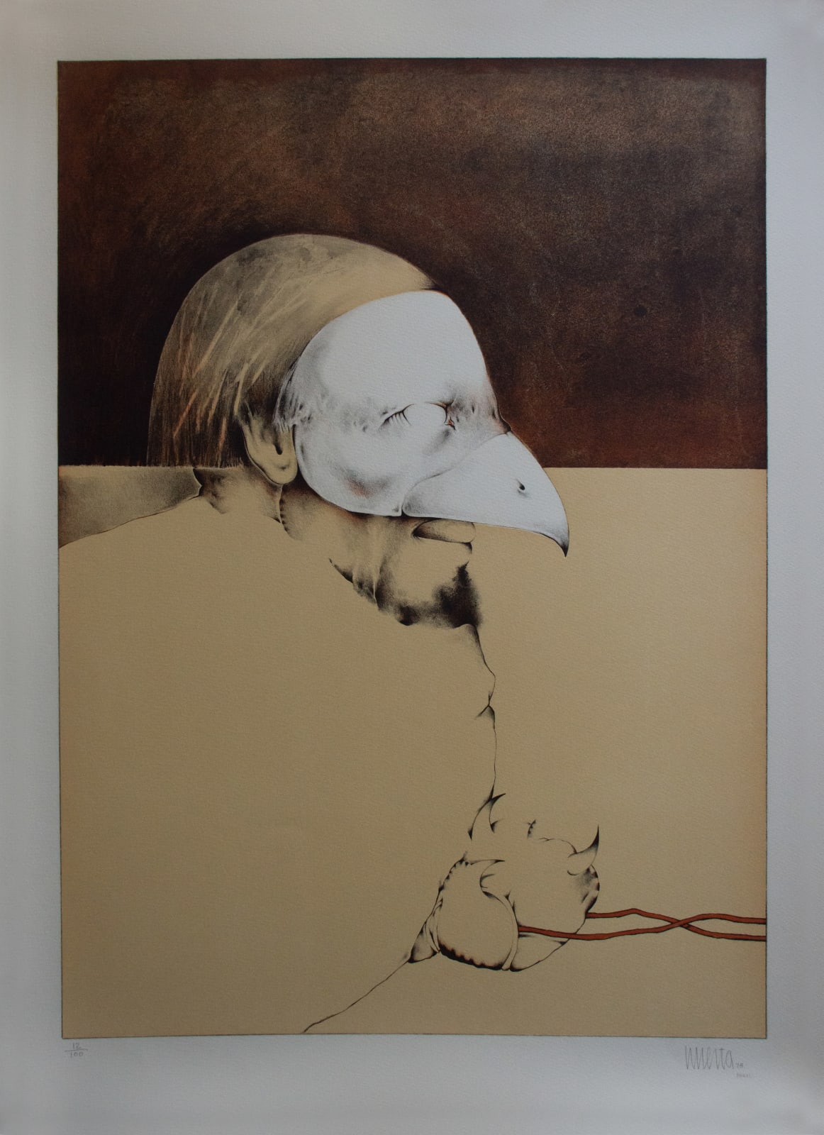 Marcos Huerta, "Máscaras del hombre (Mascara pajaro)", 1978