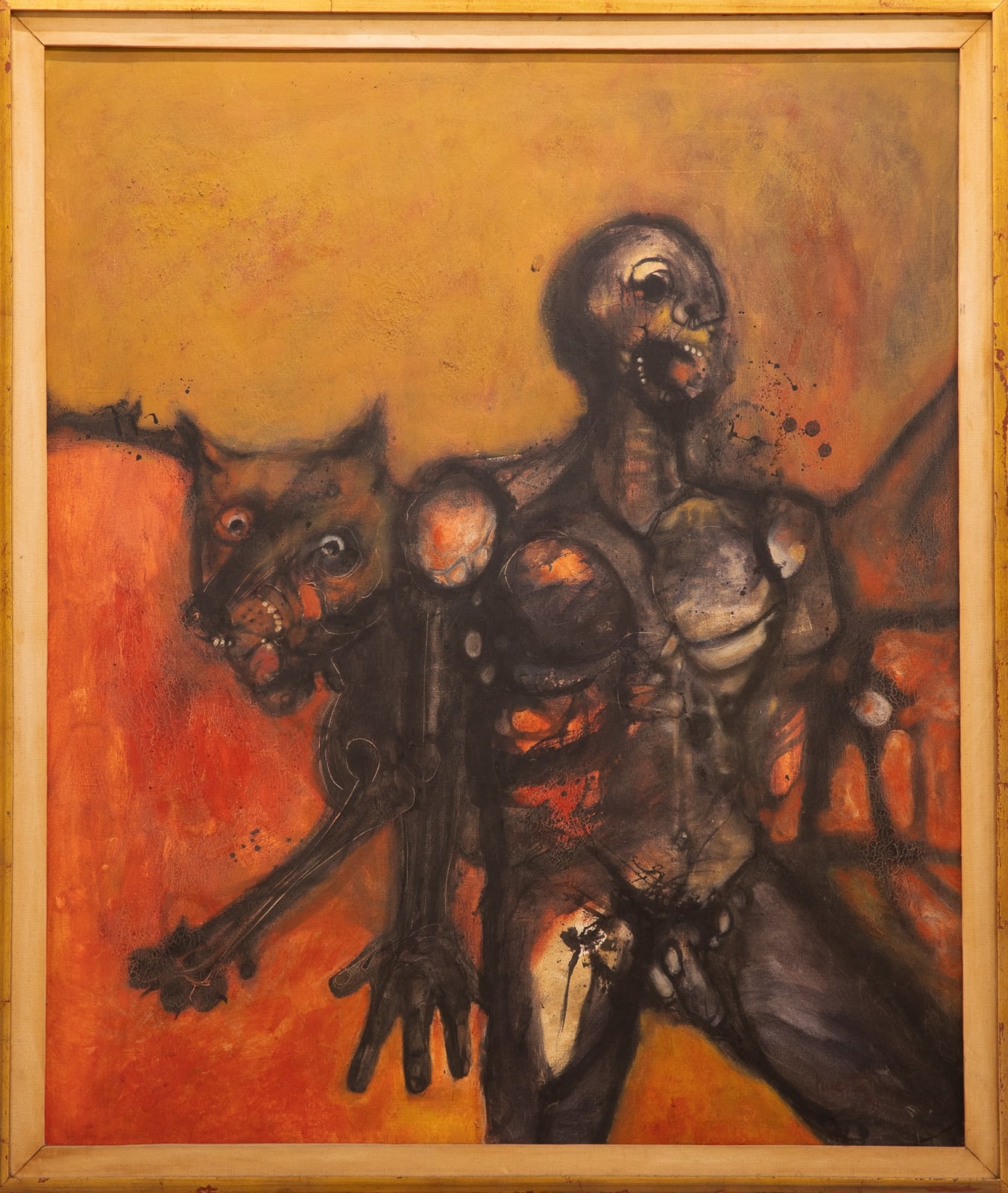 Marcos Huerta, "Hombre y chacal", 1968