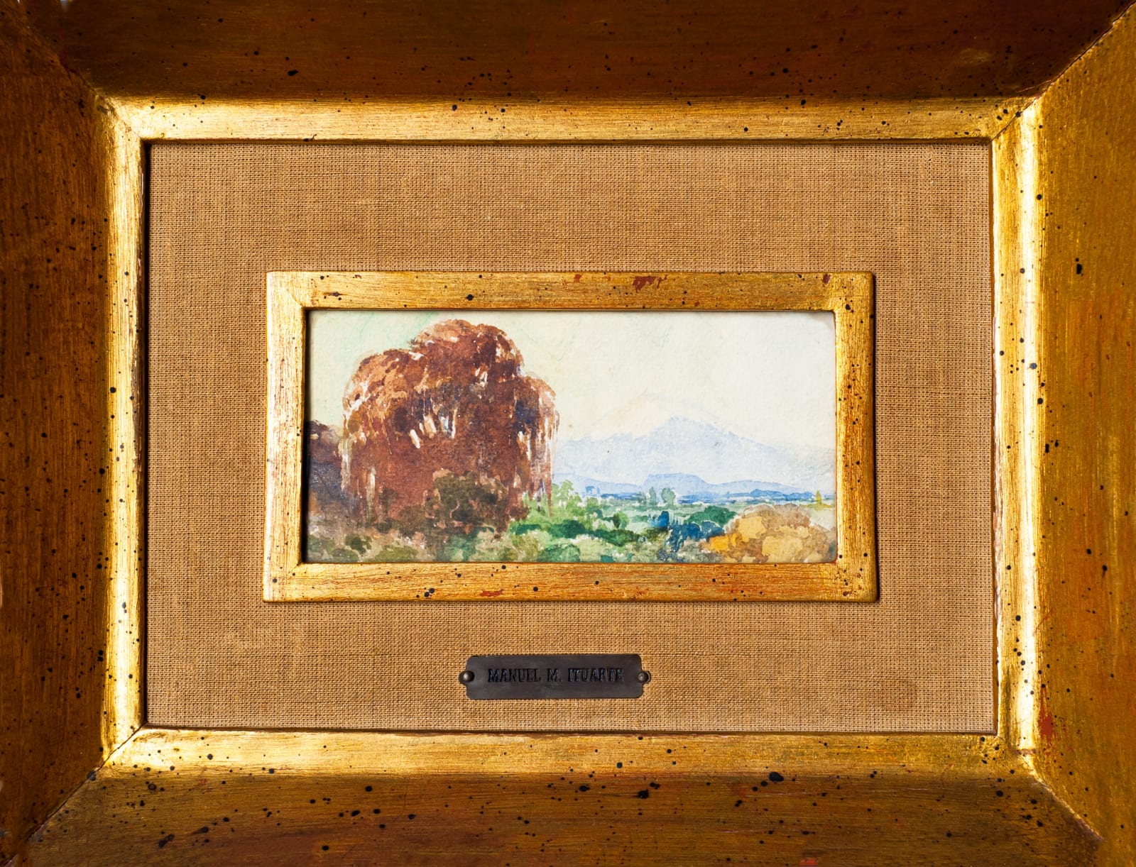 Manuel M. Ituarte, "Sin título (Paisaje y árbol)", Ca. 1980