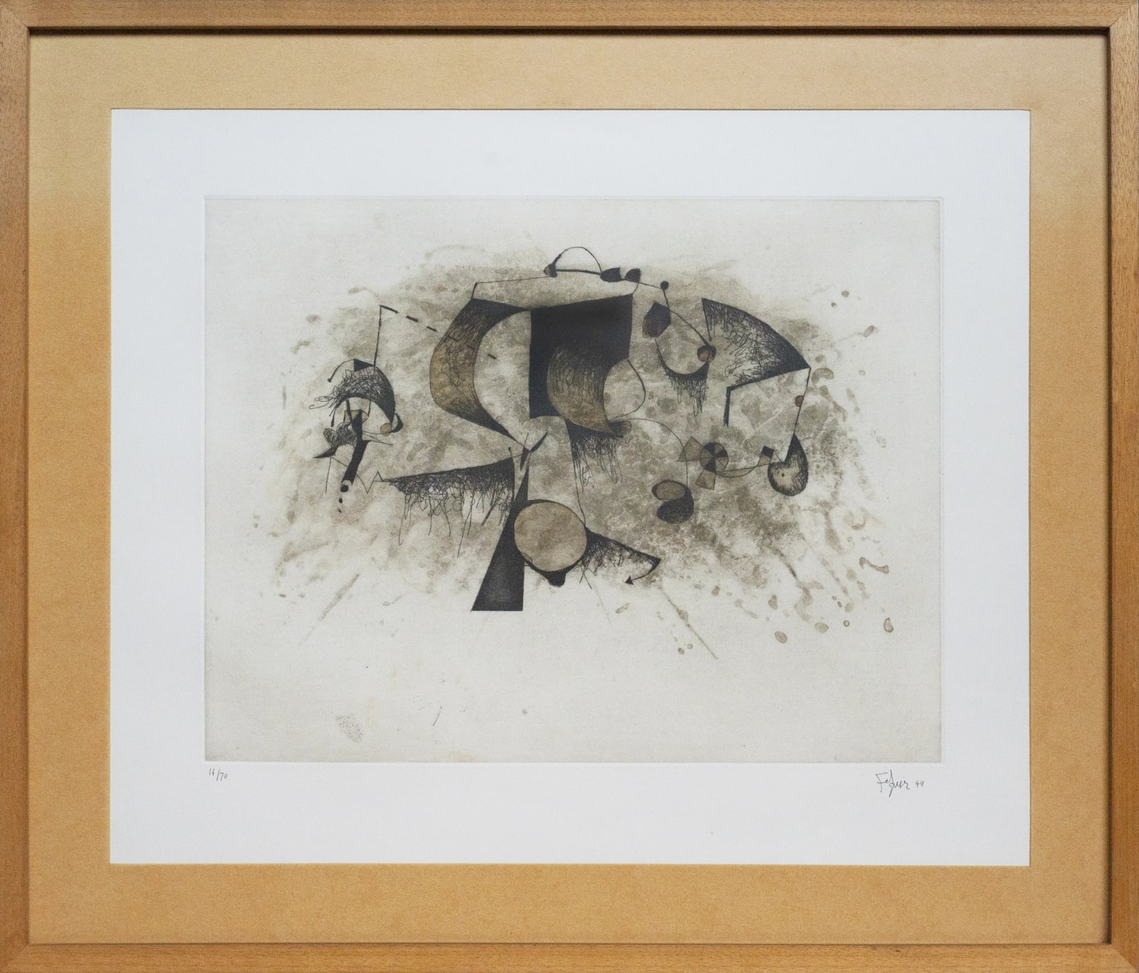 Manuel Felguérez, "Abstracto con pájaro" , 1999