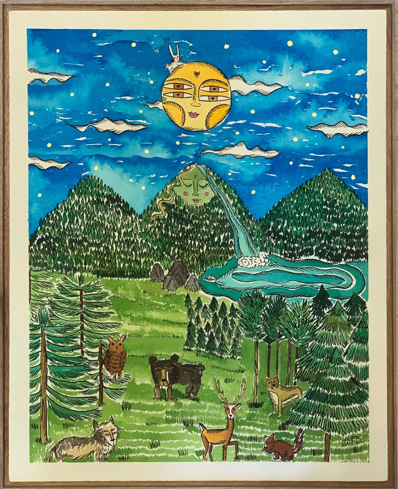 Ale RB, "Pachamama en el bosque de la sierra madre occidental", 2025