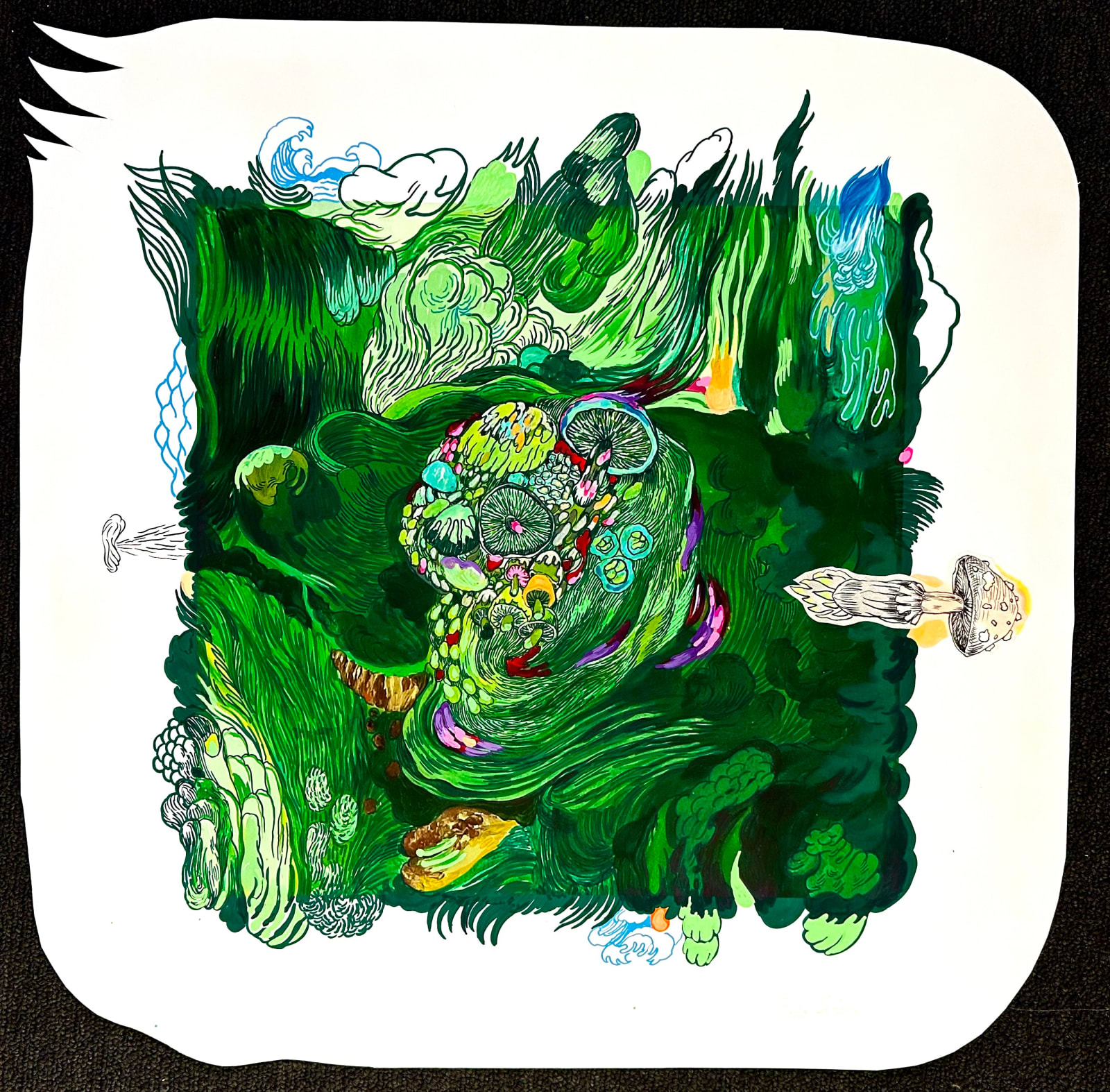 Rocío Sáenz, "Fungo escape", 2024
