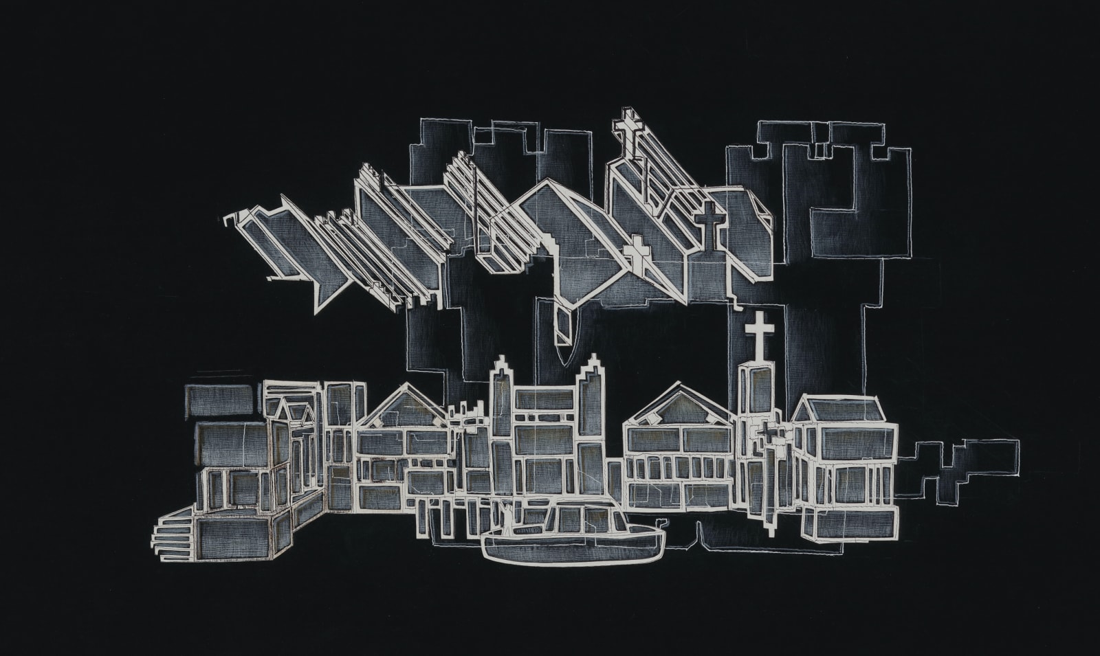 Francisco Morales, "Ciudades invisibles II", 2021 / 2022