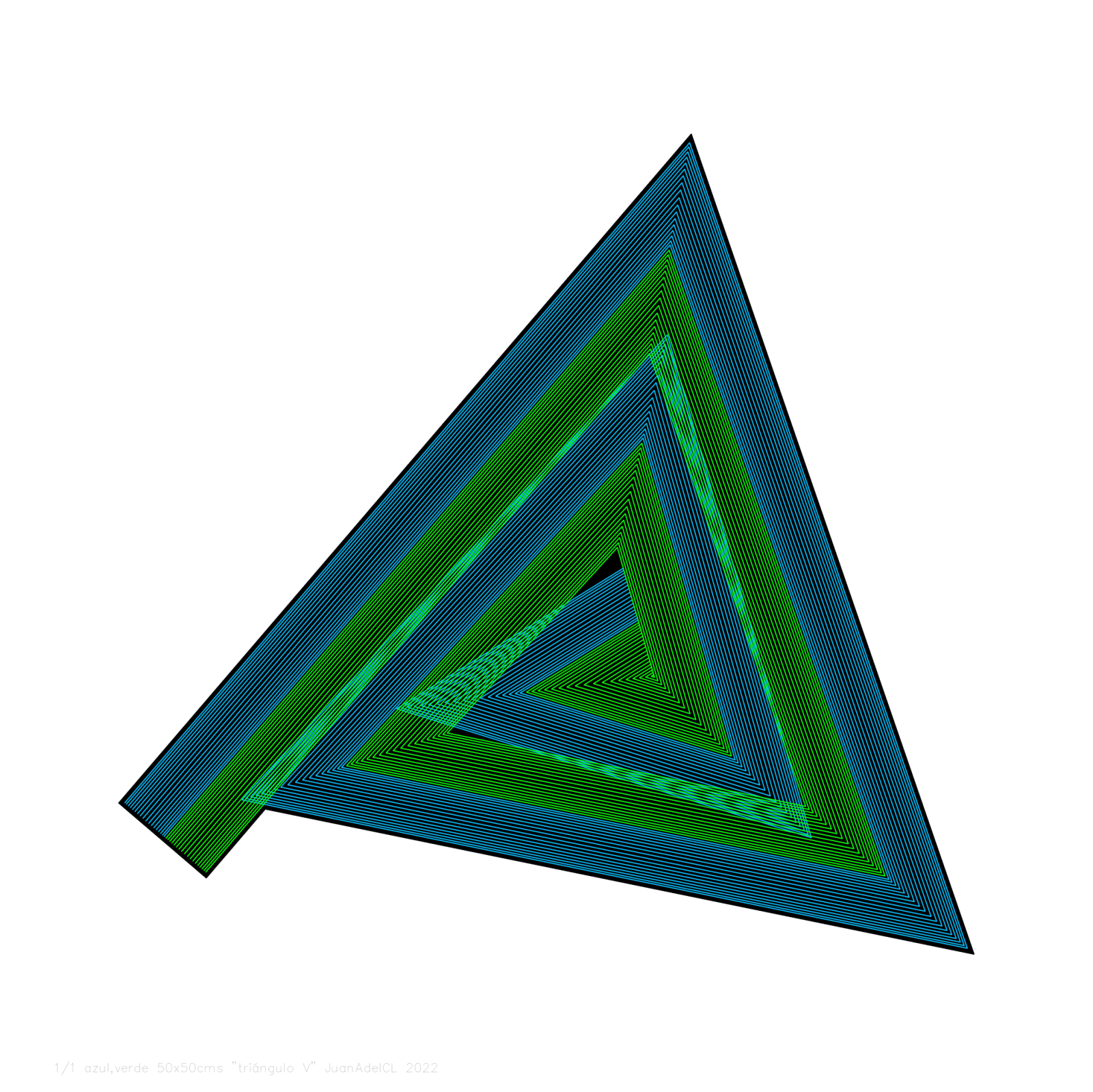 Juan Álvarez Del Castillo, "Triángulo V", 2022