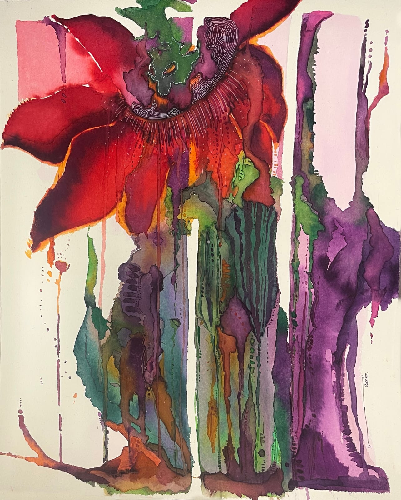 Naela Flores, "Flor de la pasión", 2025