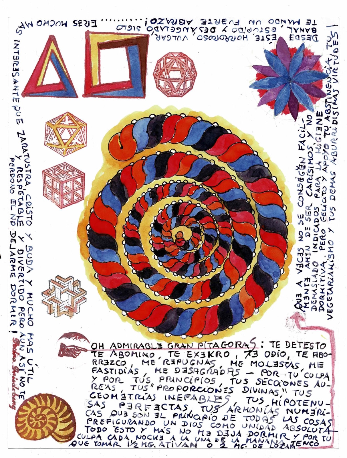 Pedro Friedeberg, Carta a Pitágoras, 2024