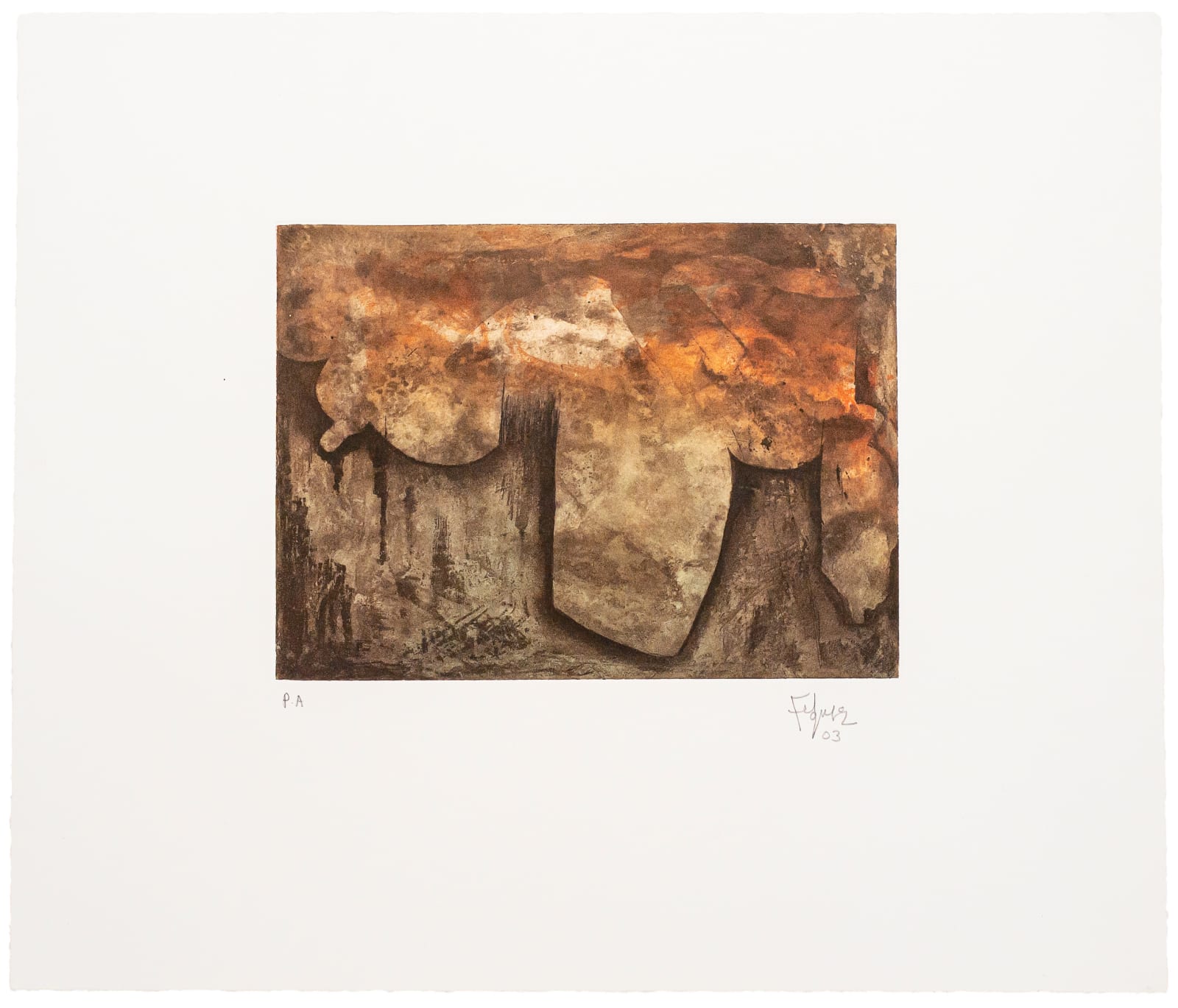 Manuel Felguérez, "Barranca". , 2003