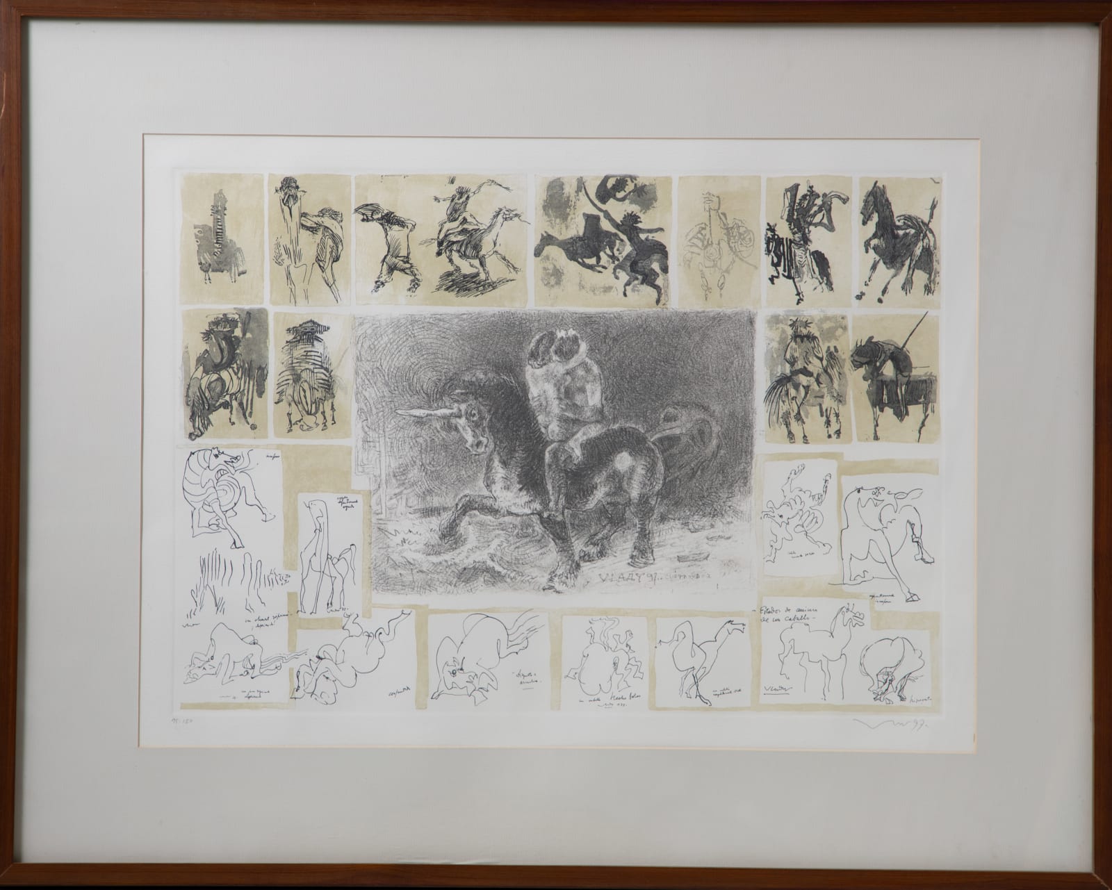 Vladimir Kilbalchich, Sin título, de la carpeta El caballo en papel, 1997