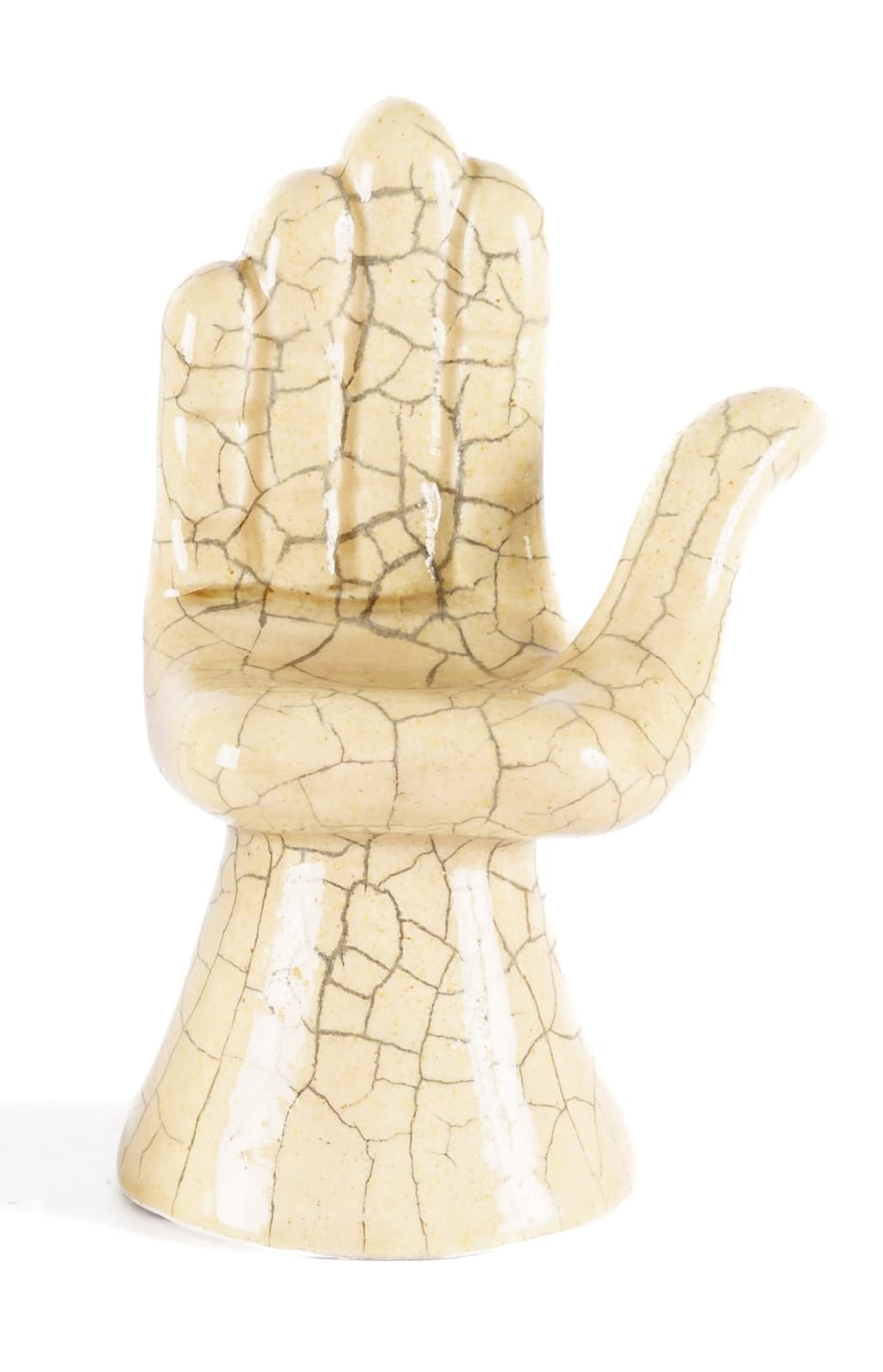 Pedro Friedeberg, "Mano (base de campana) (arena derecha)", 2022