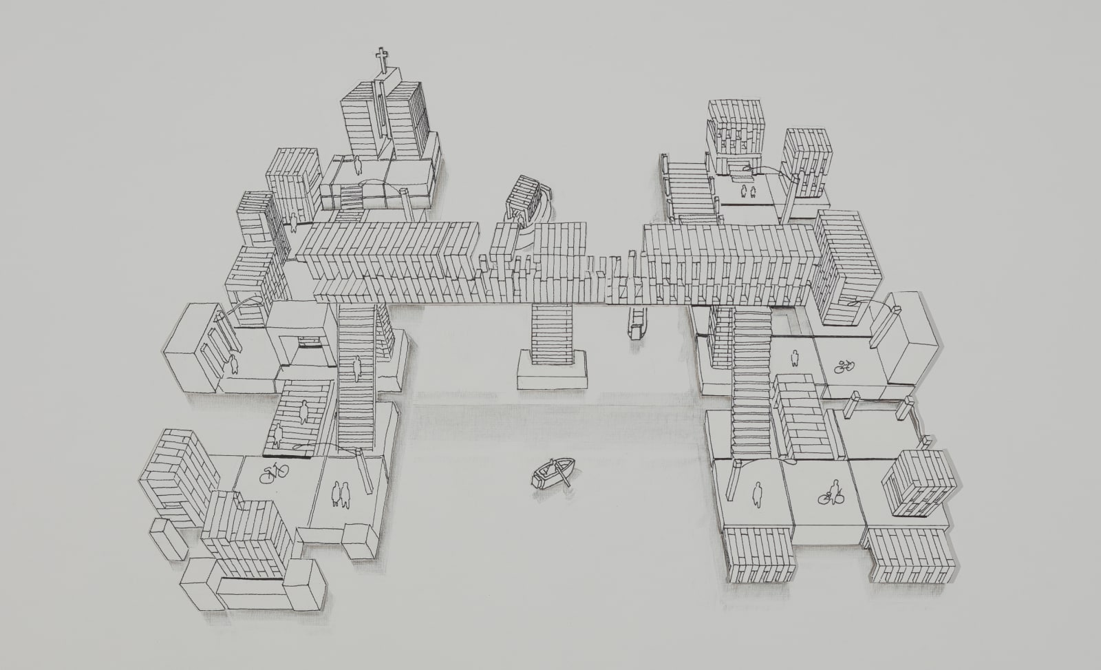 Francisco Morales, "Ciudades invisibles III", 2021 / 2022