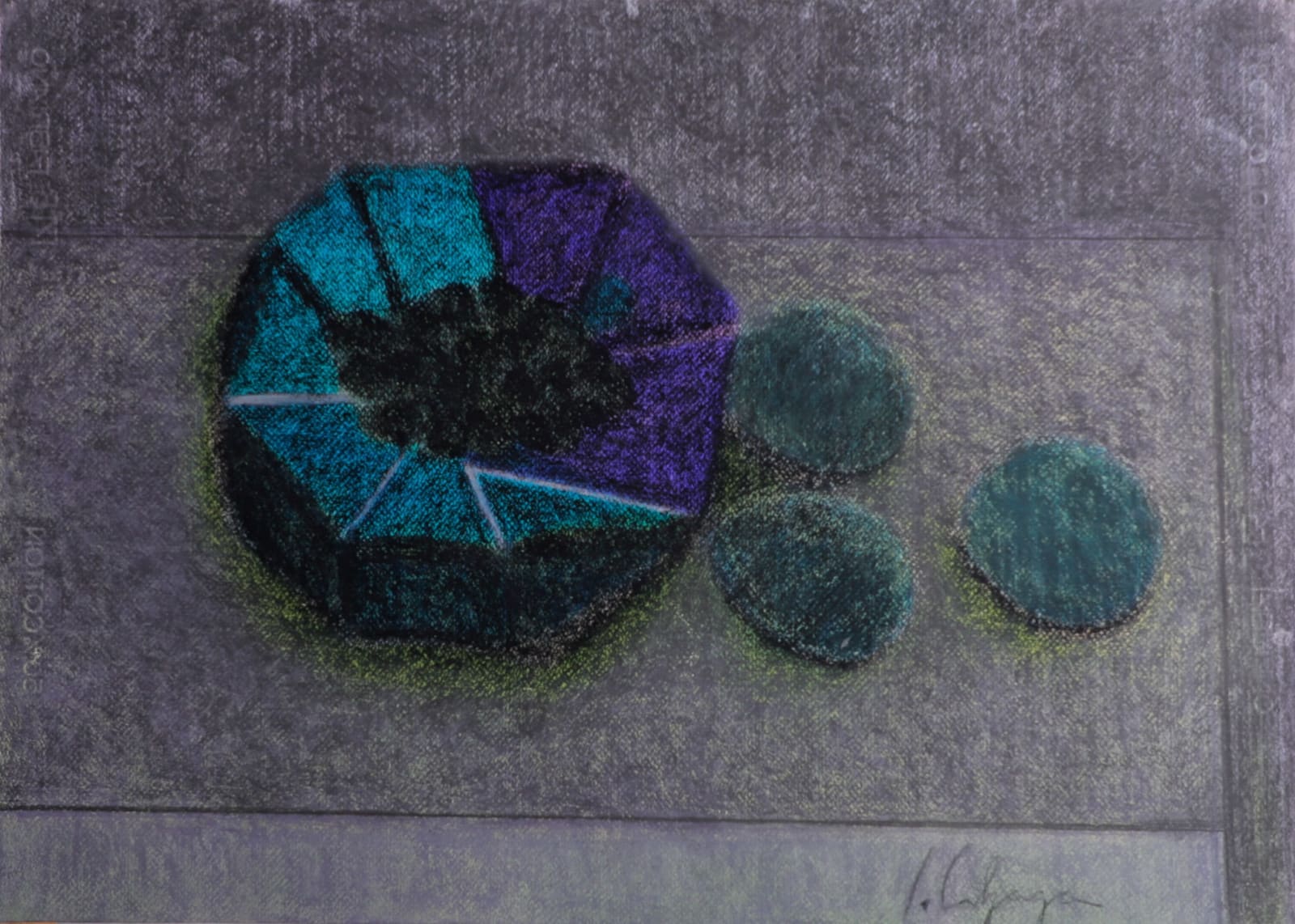 Jorge Alzaga, "Bodegón" (pastel), ca. 2008