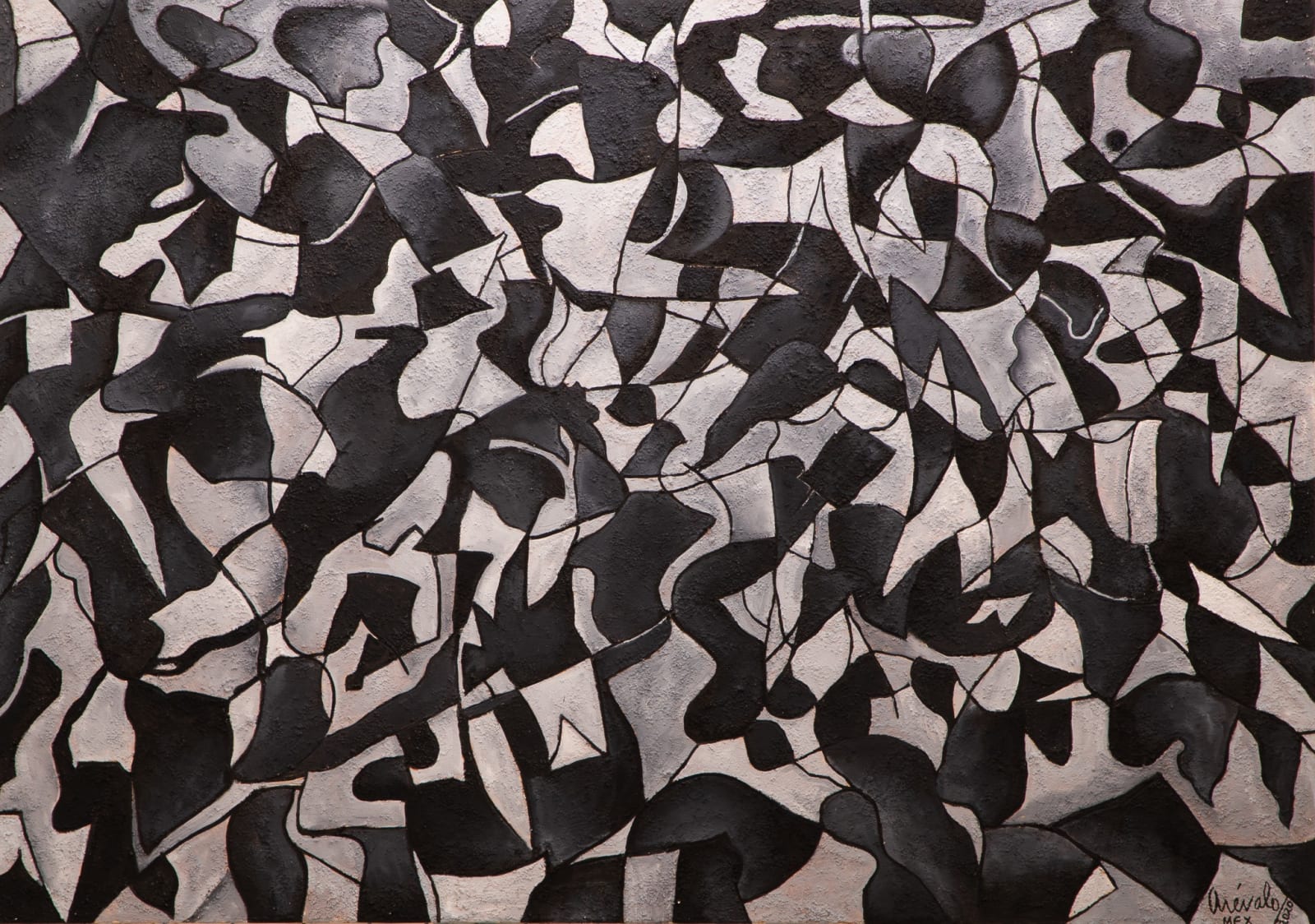 Javier Arévalo, "Abstracto Gris 2", 2020