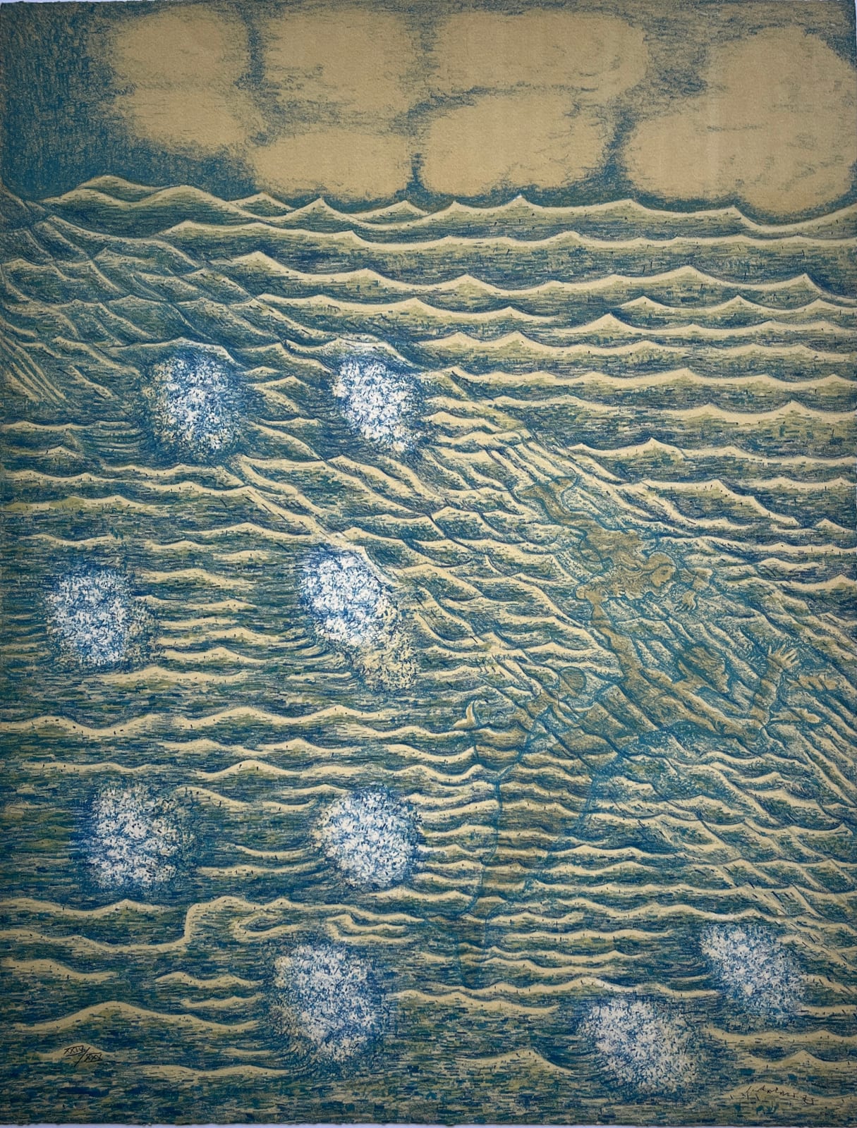Juan Soriano, "El cielo y el mar", 1975
