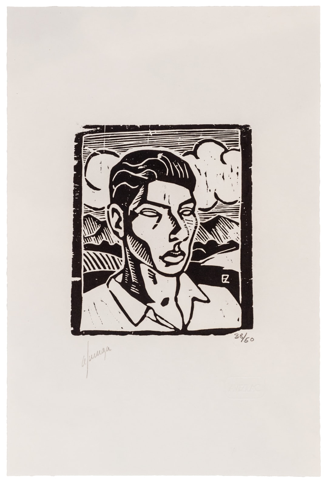 Francisco Zúñiga, "Autorretrato, reverso", 1934 (reimpresión 2004)