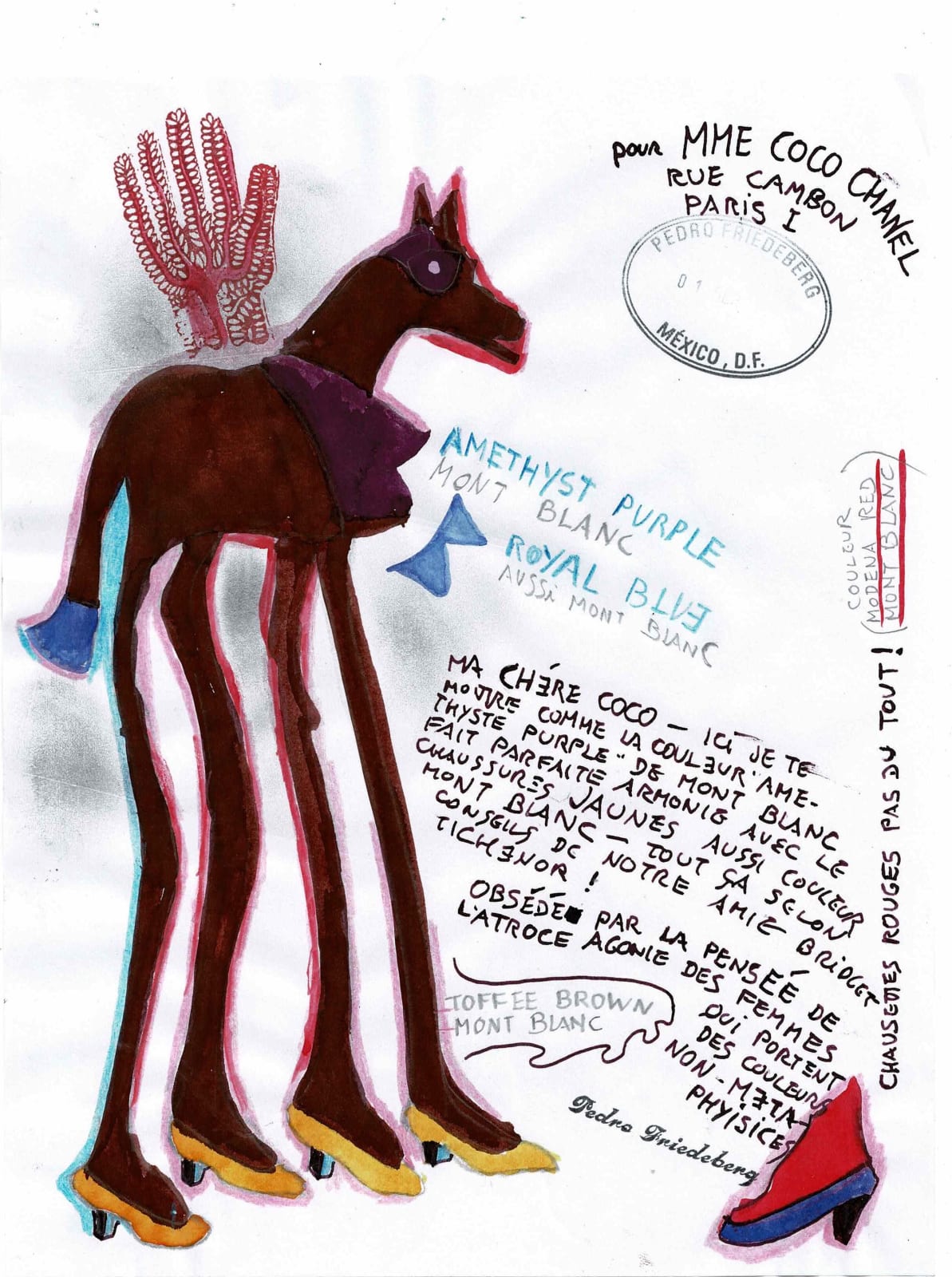 Pedro Friederberg, Carta a MME COCO CHANEL, 01 SEPT 2023