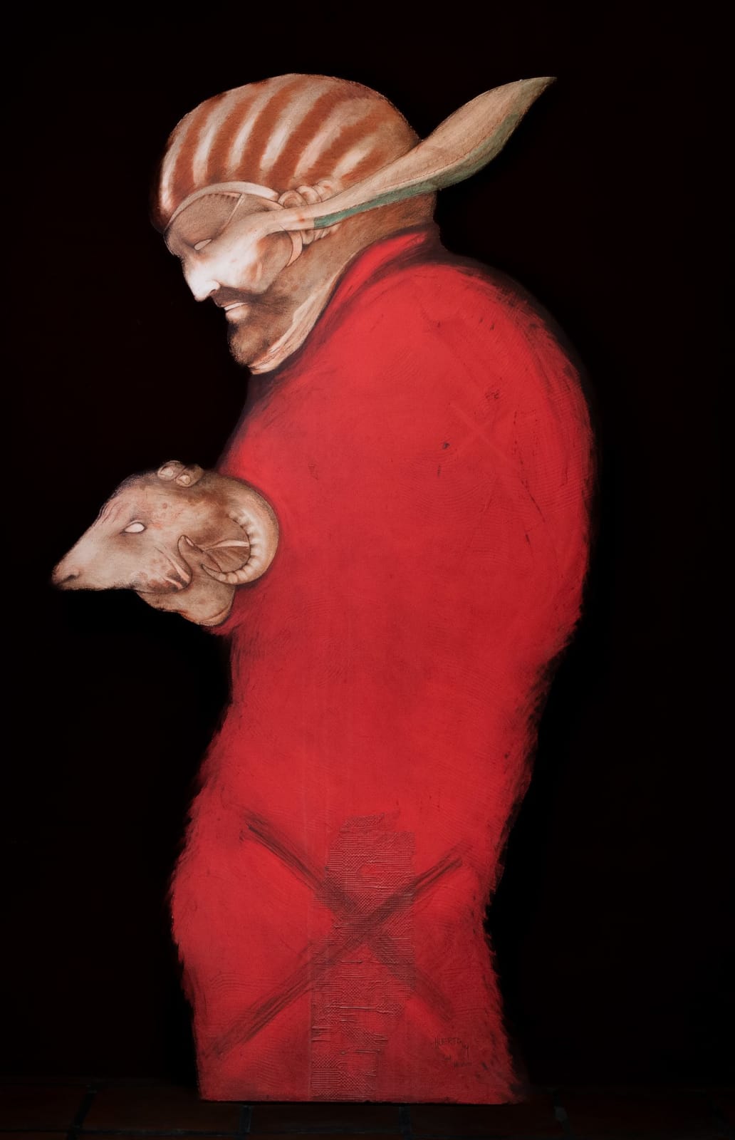 Marcos Huerta, "Personaje con carnero", 1984