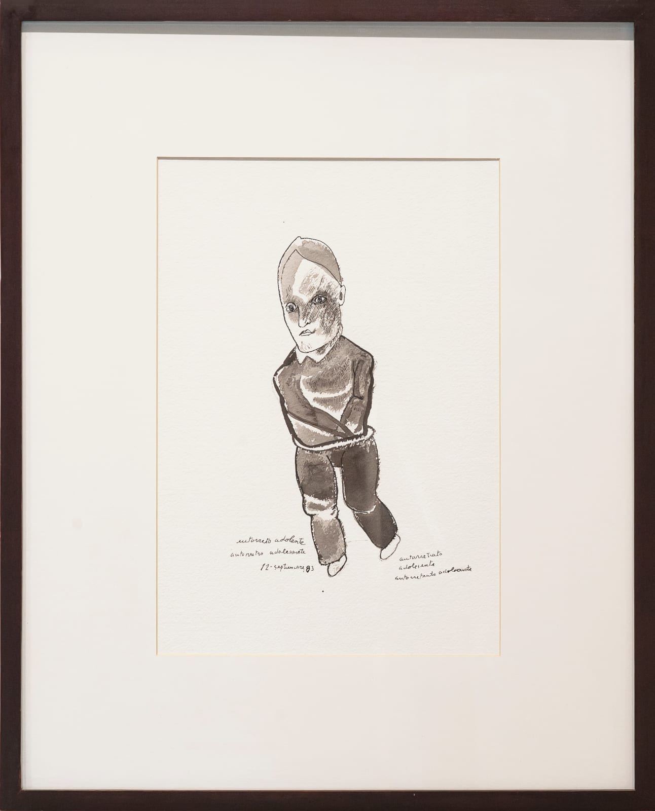 José Luis Cuevas, "Autorretrato adolescente", 1983