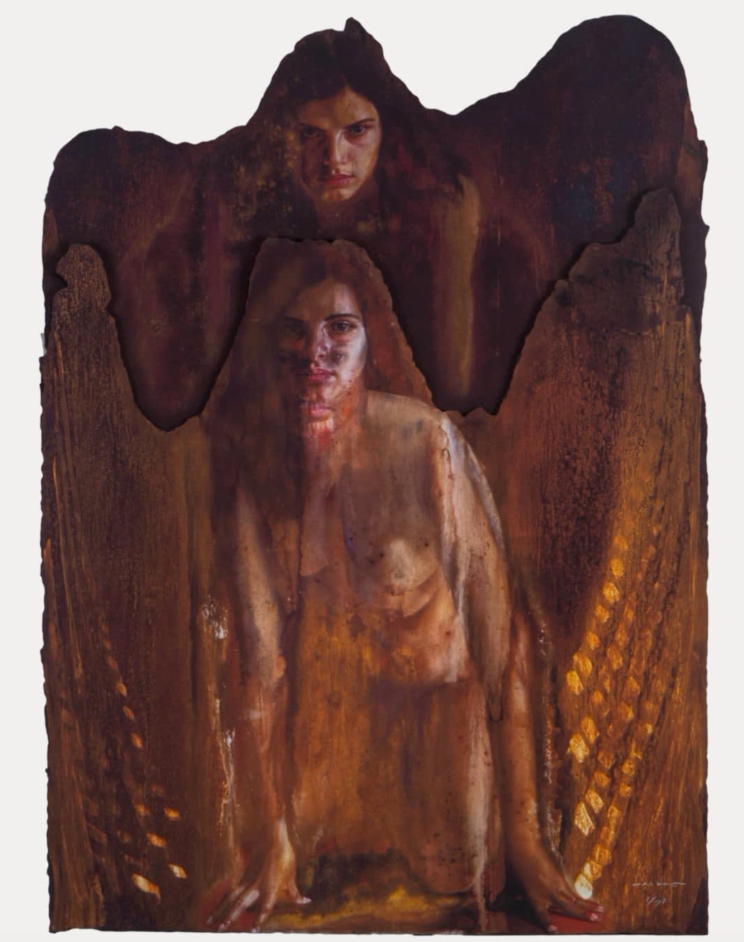 Rafael Cauduro, "Dos ángeles dos", ca. 2012