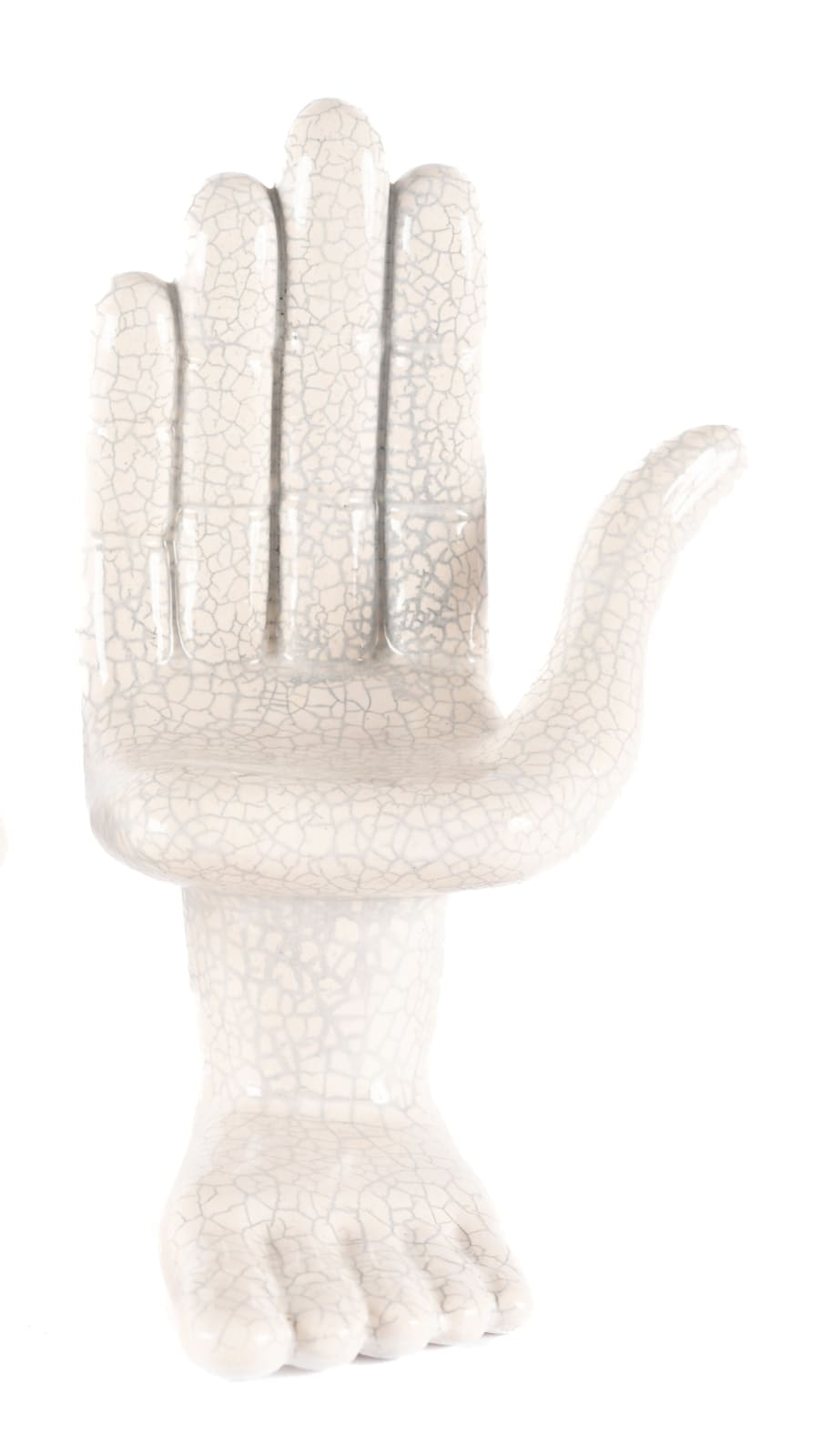 Pedro Friedeberg, "Mano pie (blanco derecha)", 2022