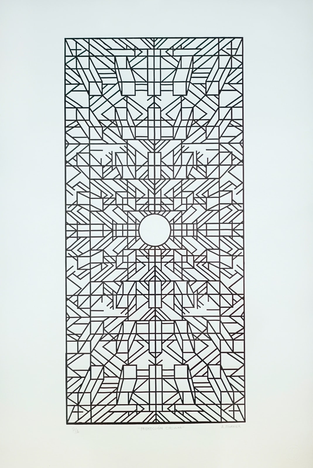 Alejandro Fournier, "Proyección circular I", 2022
