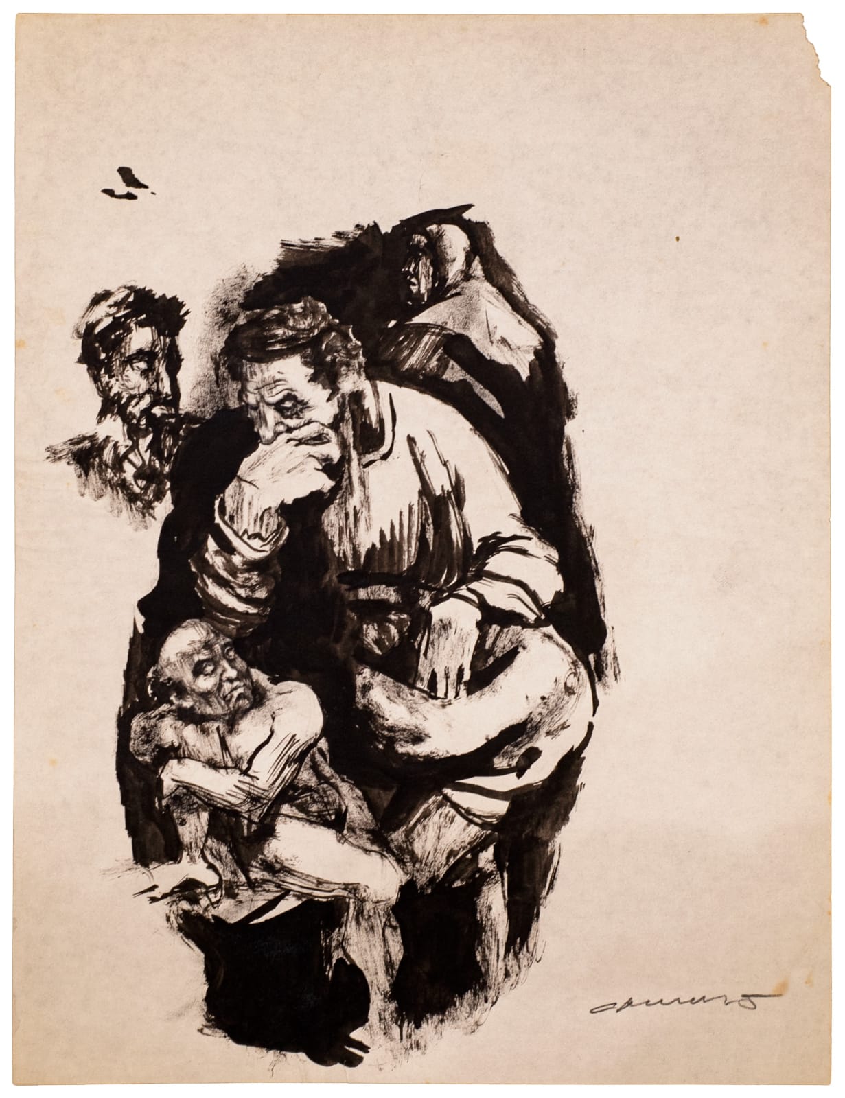 Rafael Cauduro, "El pensador"