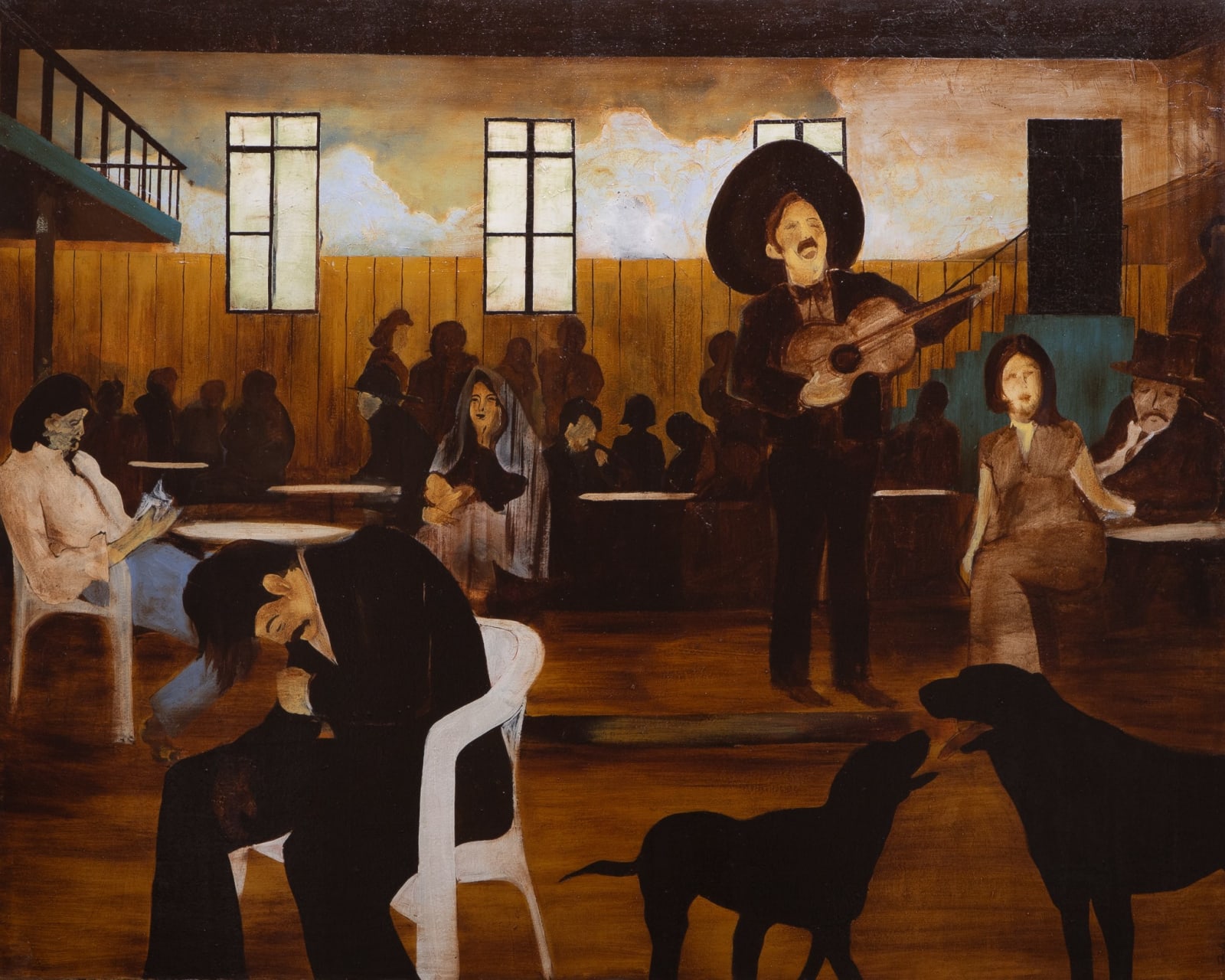 Balo Pulido, "Escena de una cantina", 2002