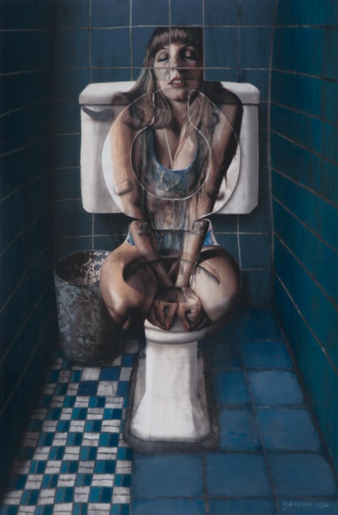 Rafael Cauduro, "Tzompantli de escusados (detalle)", 2016
