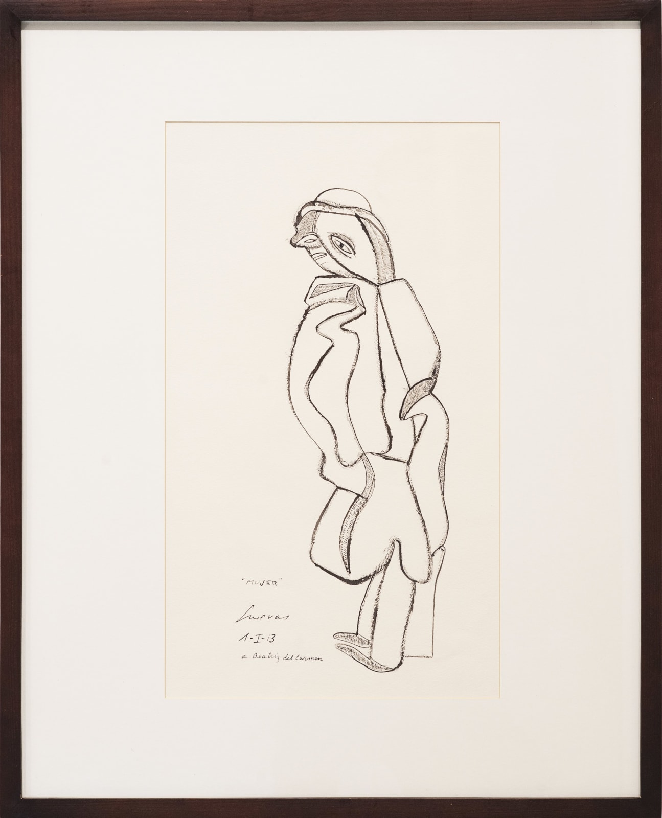 José Luis Cuevas, "Mujer", 2013