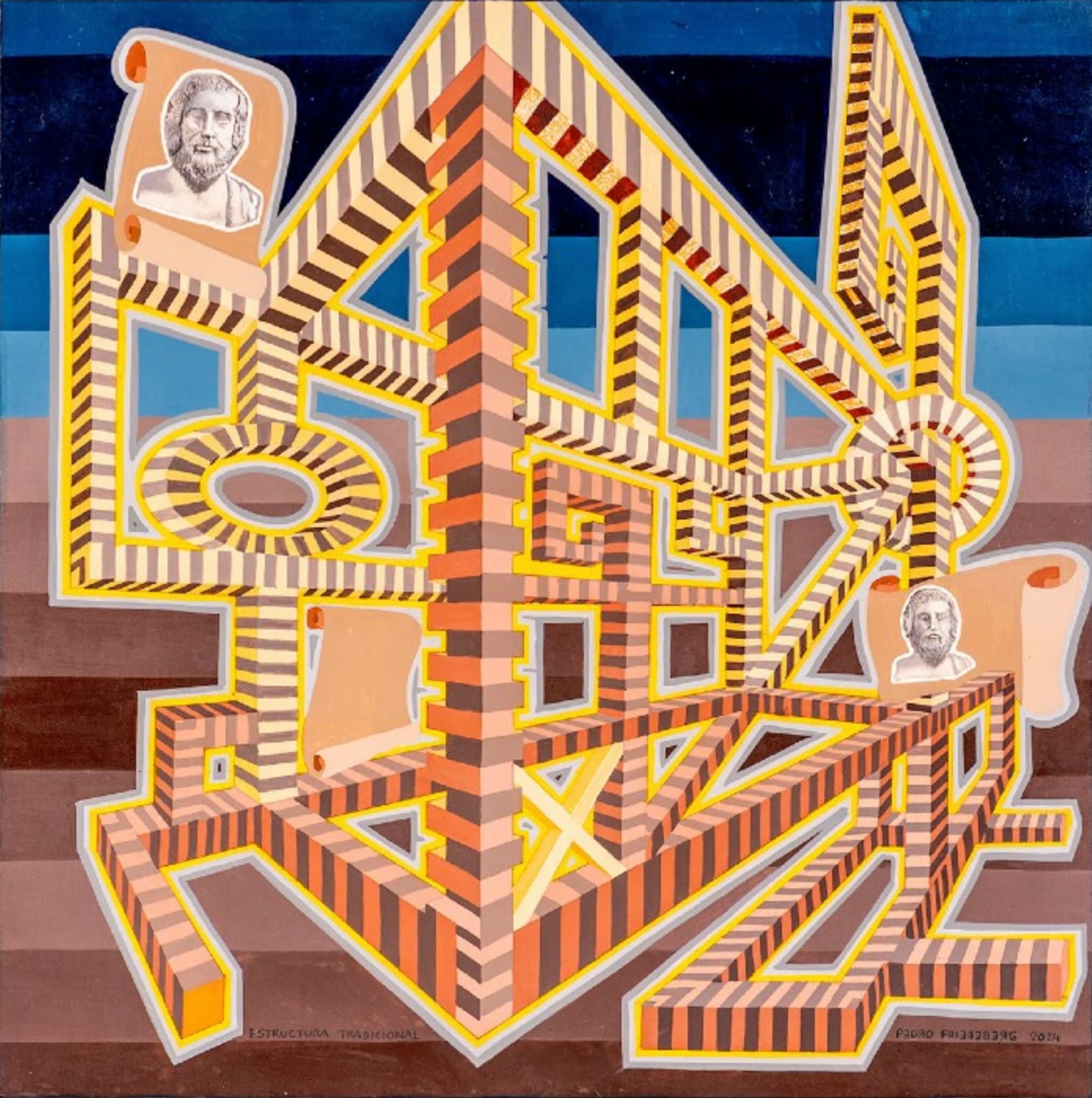 Pedro Friedeberg, "Estructura tradicional", 2024