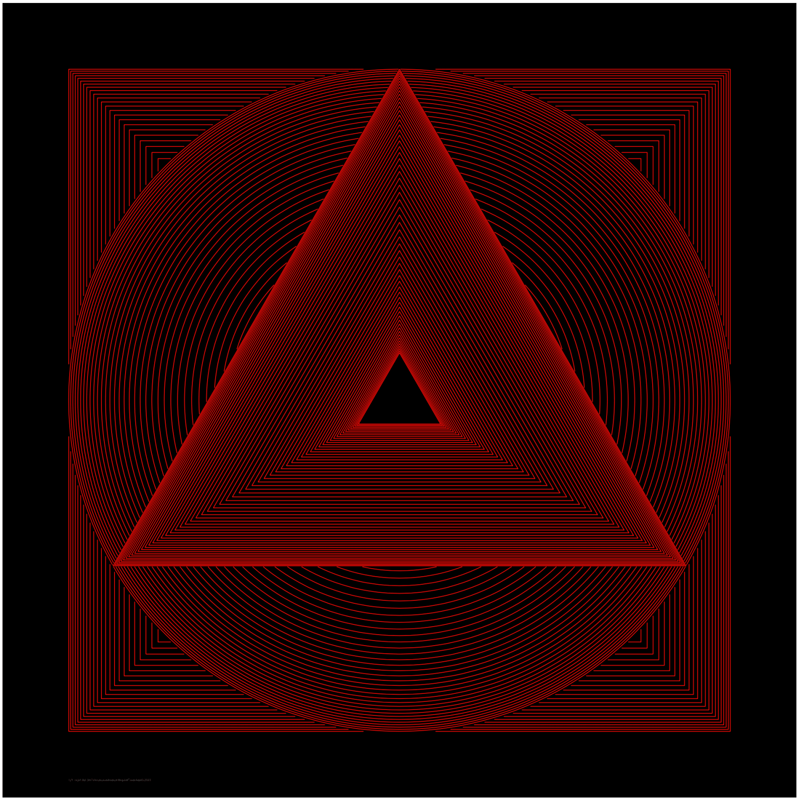 Juan Álvarez Del Castillo, "Círculo/Cuadrado/Triángulo II (rojo)", 2023