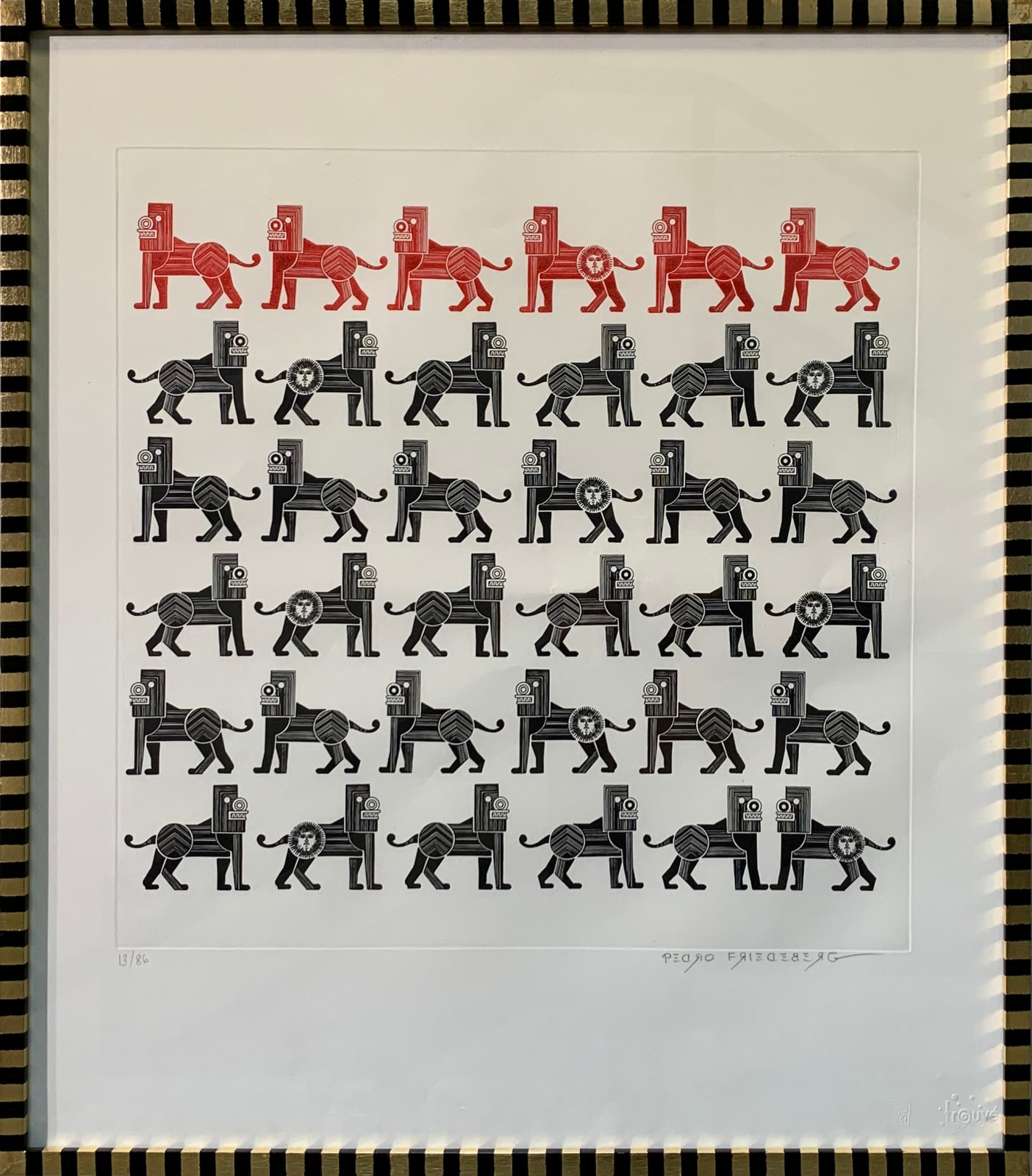 Pedro Friedeberg, "Leones", 2022
