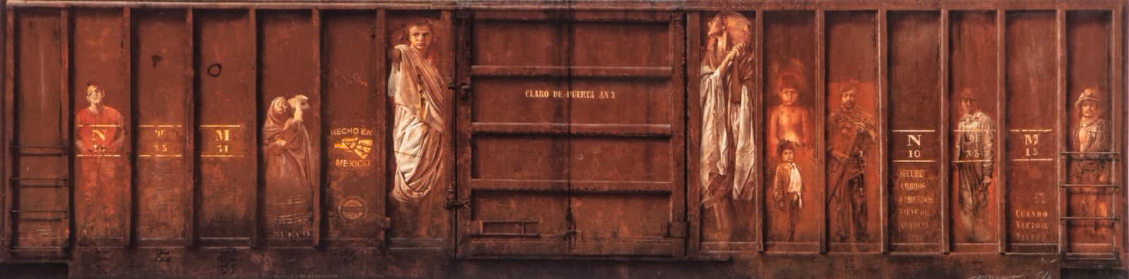 Rafael Cauduro, "Vagón rojo", ca. 2012