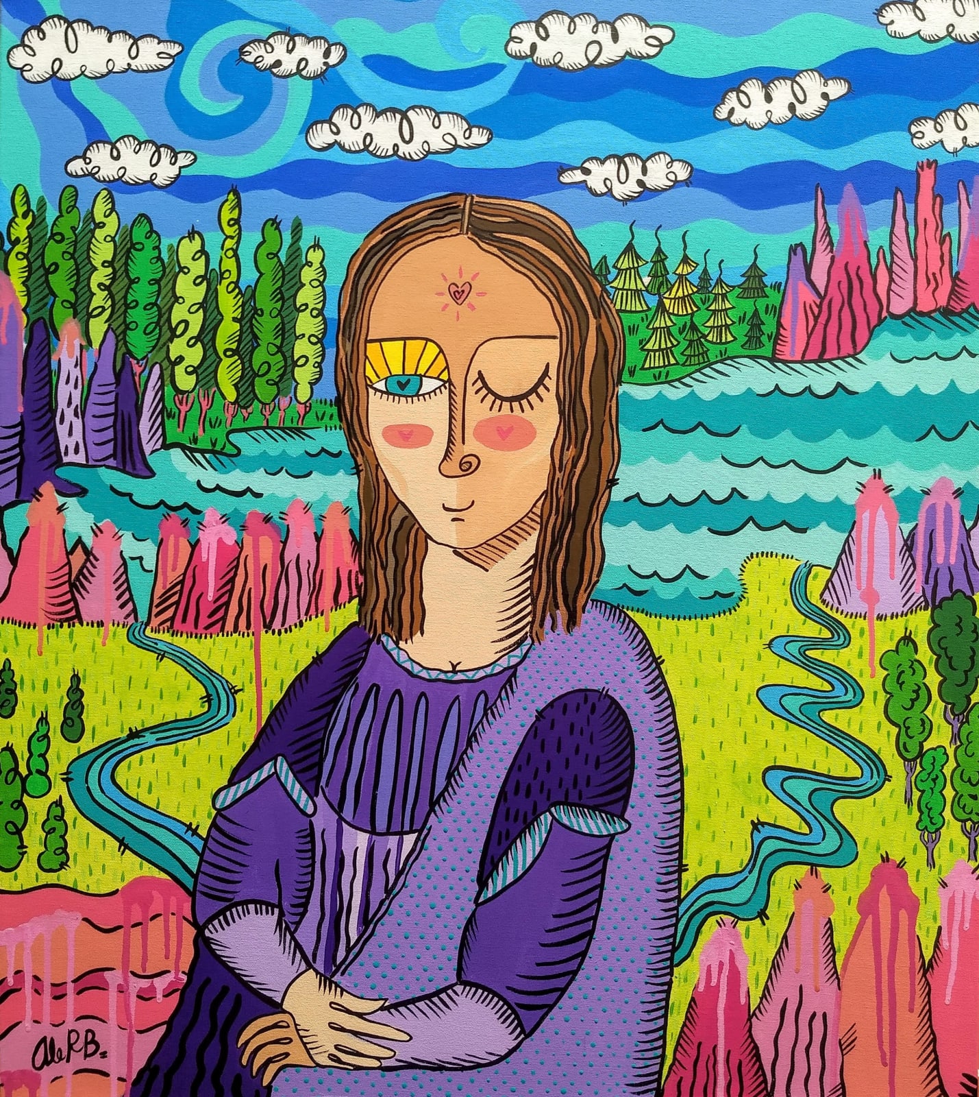 Ale RB, "Gioconda Allegro", 2021