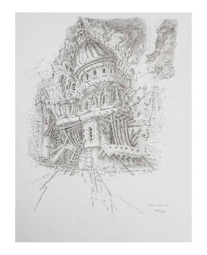 Rafael Cauduro, "Sueño fachada", ca. 2012