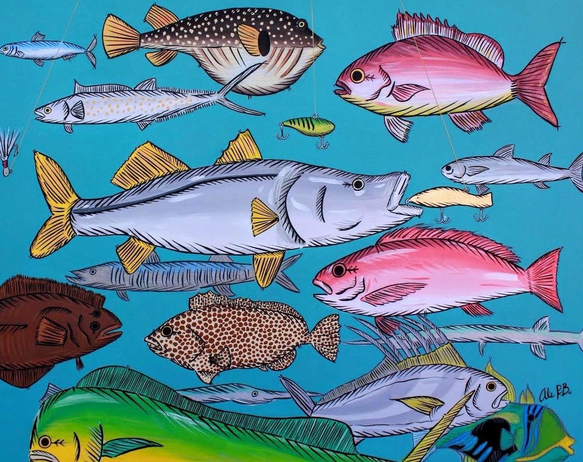 Ale RB, "Día de pesca en el pacífico", 2024